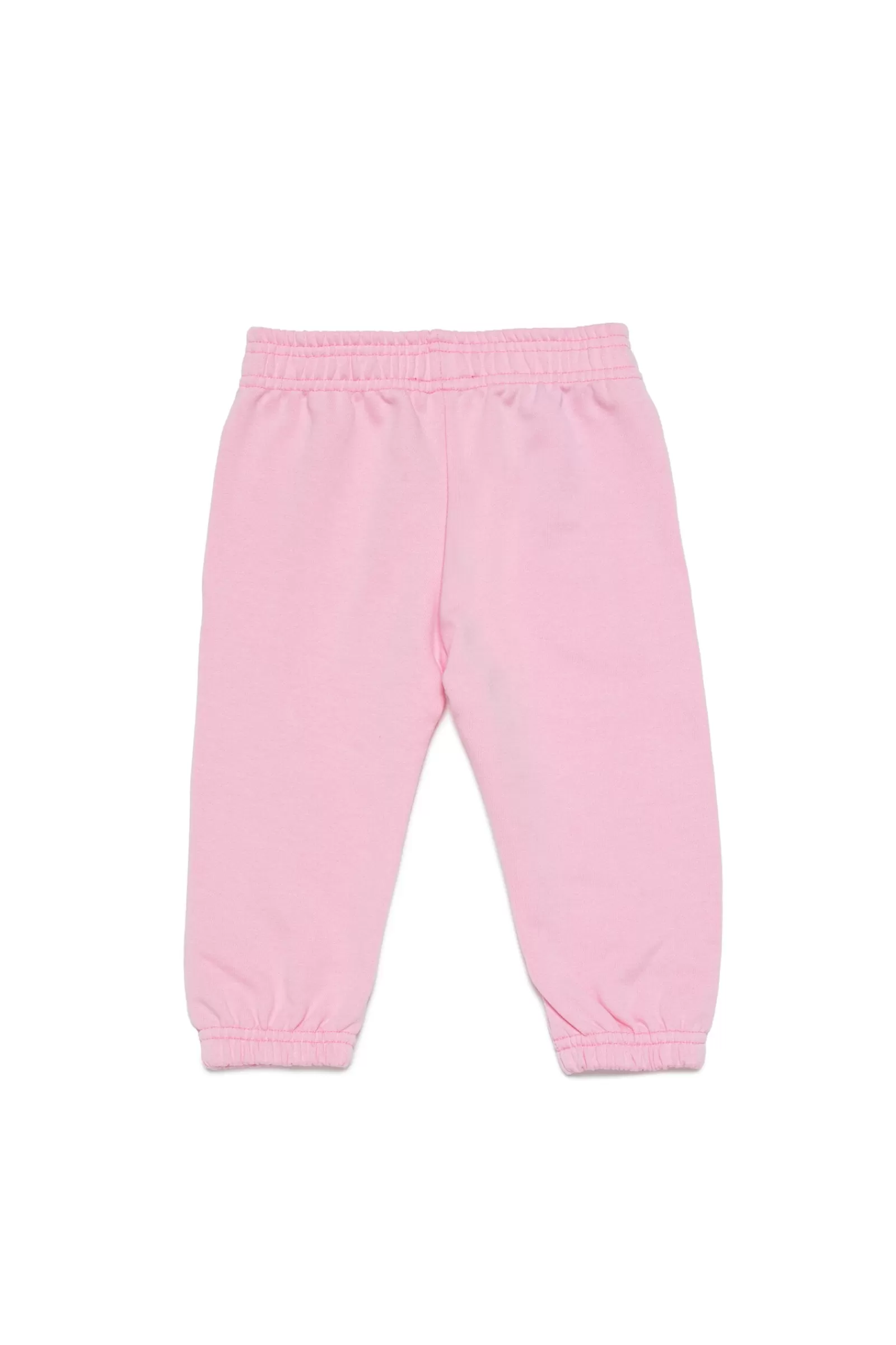 Pantaloni E Shorts<DIESEL Pantaloni In Felpa Con Logo A Contrasto Rosa Pastello