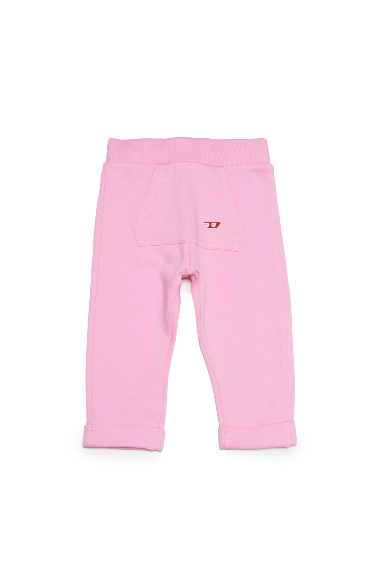 Pantaloni E Shorts<DIESEL Pantaloni In Felpa Con Logo D Rosa Pastello