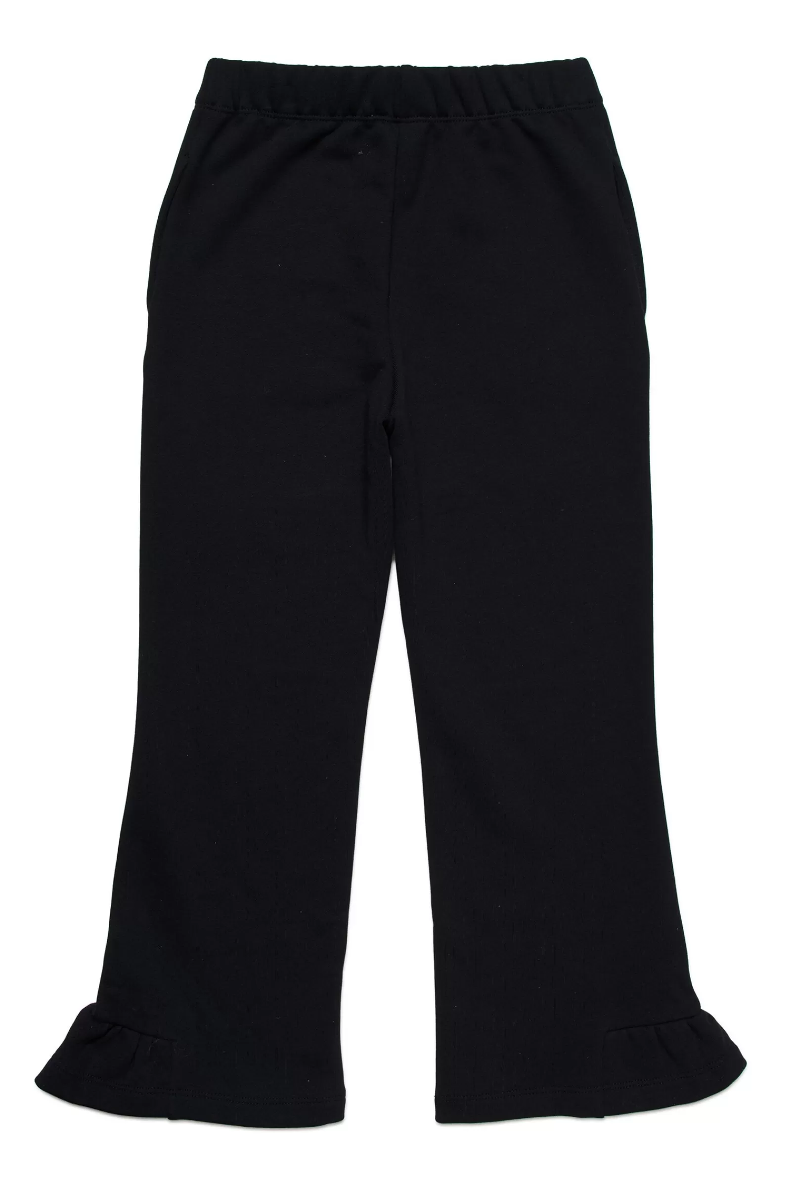 Pantaloni<MARNI Pantaloni In Felpa Con Rouches Sul Fondo Nero Denim