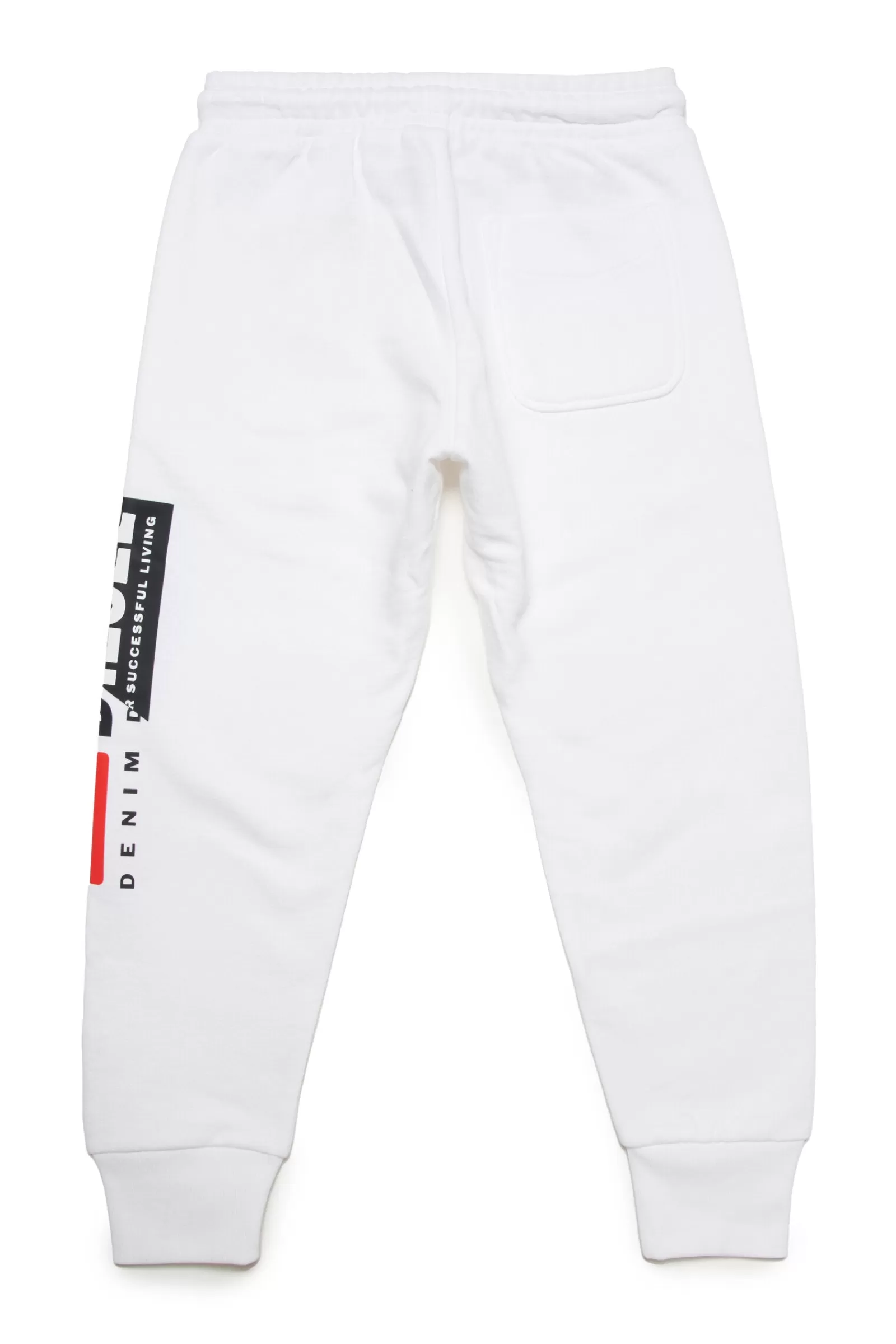 Pantaloni<DIESEL Pantaloni Jogger Bianchi Con Logo Double Bianco