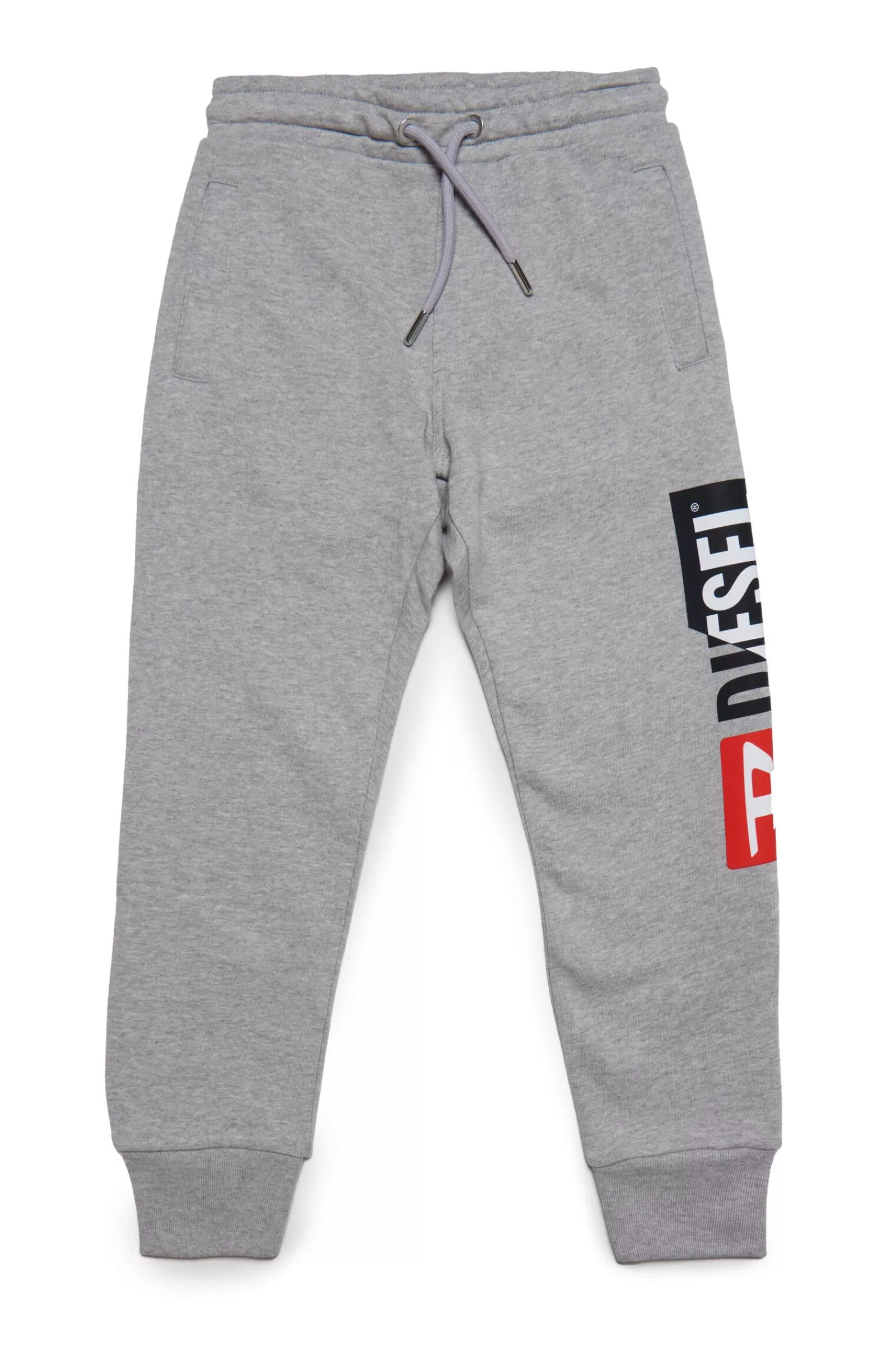 Pantaloni<DIESEL Pantaloni Jogger Grigi Con Logo Double Grigio Melange