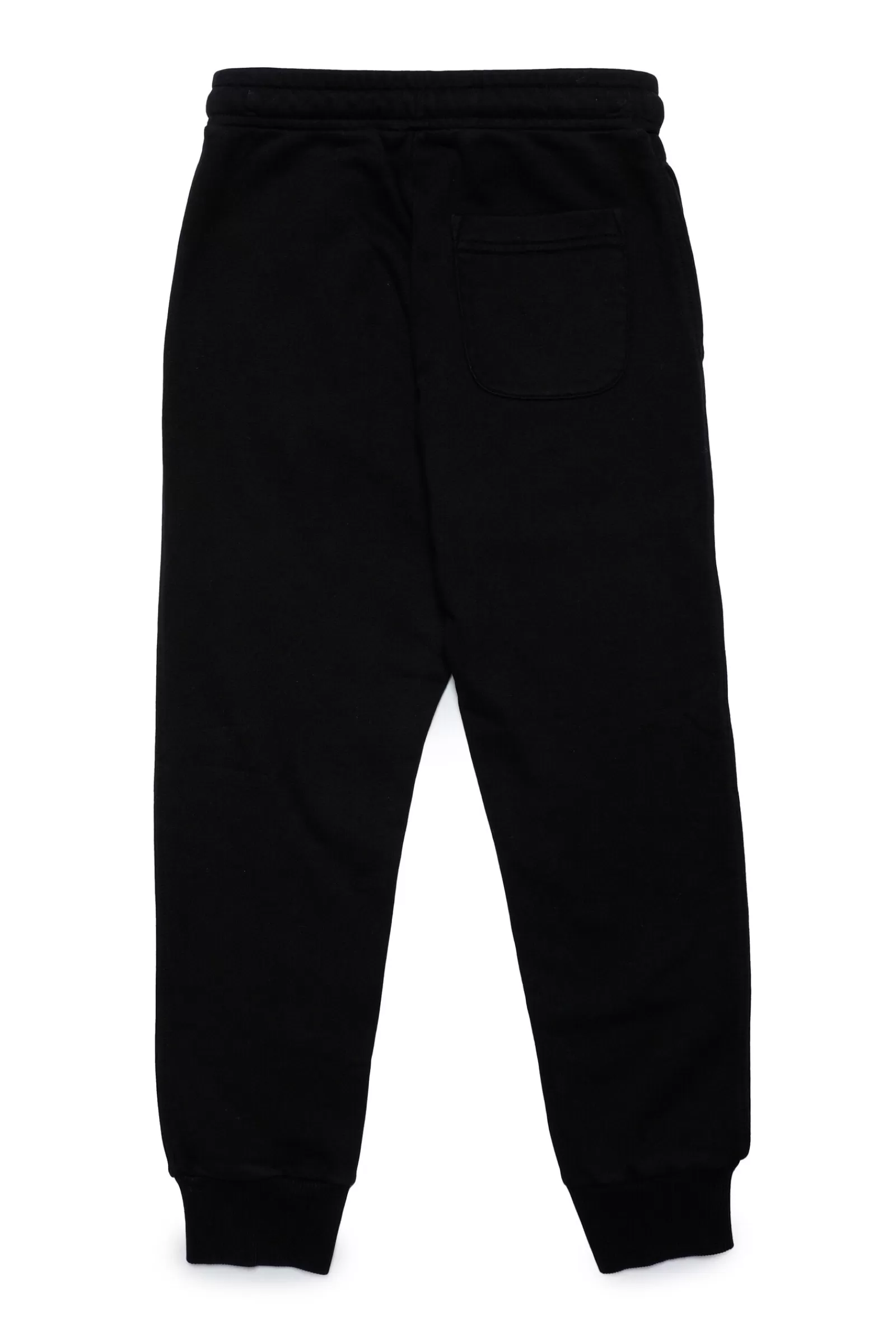 Pantaloni E Shorts<DIESEL Pantaloni Jogger In Cotone Trattato Con Logo Nero