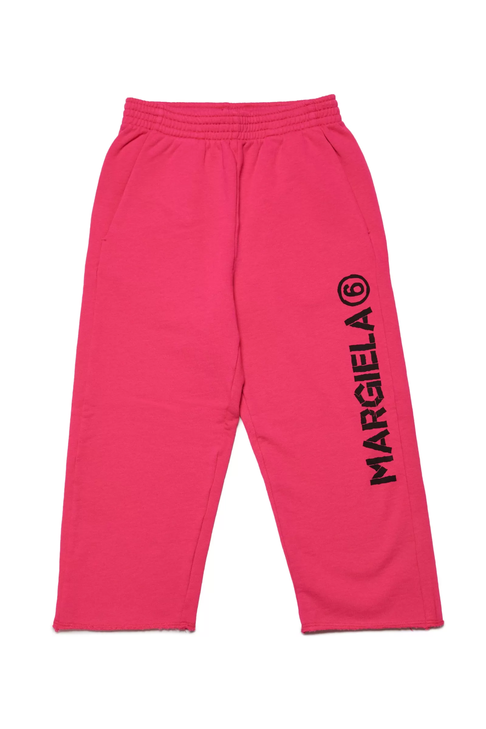 Pantaloni<MM6 MAISON MARGIELA Pantaloni Jogger In Felpa Con Logo Rosa Extra