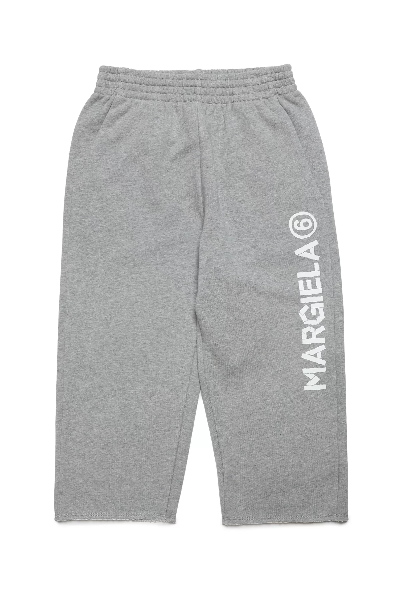 Pantaloni<MM6 MAISON MARGIELA Pantaloni Jogger In Felpa Melange Con Logo Grigio Melange