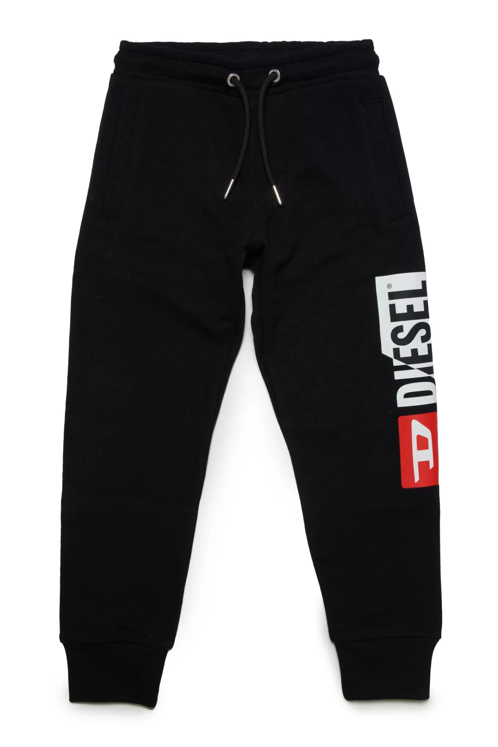 Pantaloni<DIESEL Pantaloni Jogger Neri Con Logo Double Nero