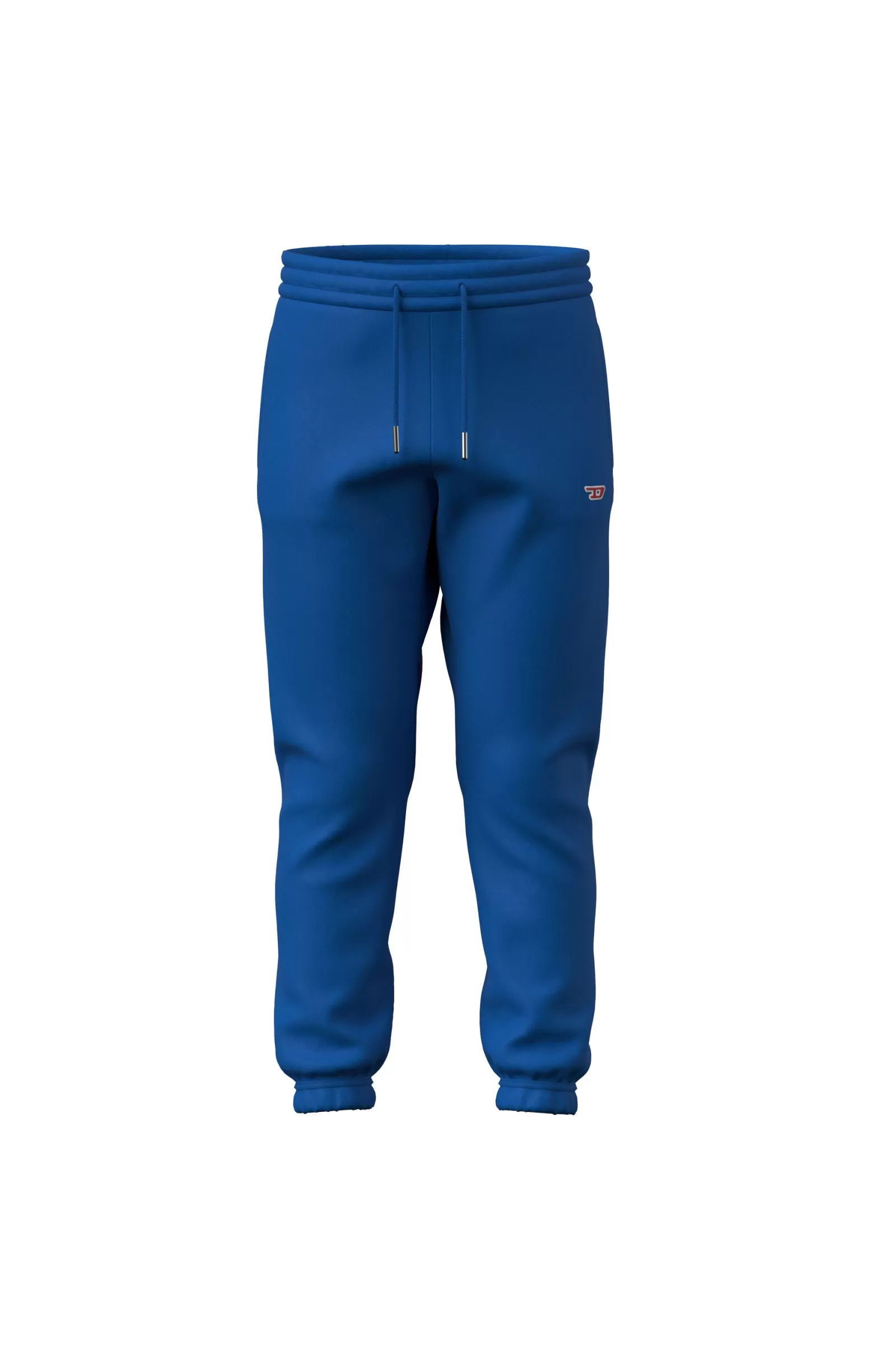 Pantaloni<DIESEL Pantaloni Joggers Blu In Felpa Con Logo Ricamato Blu Principessa