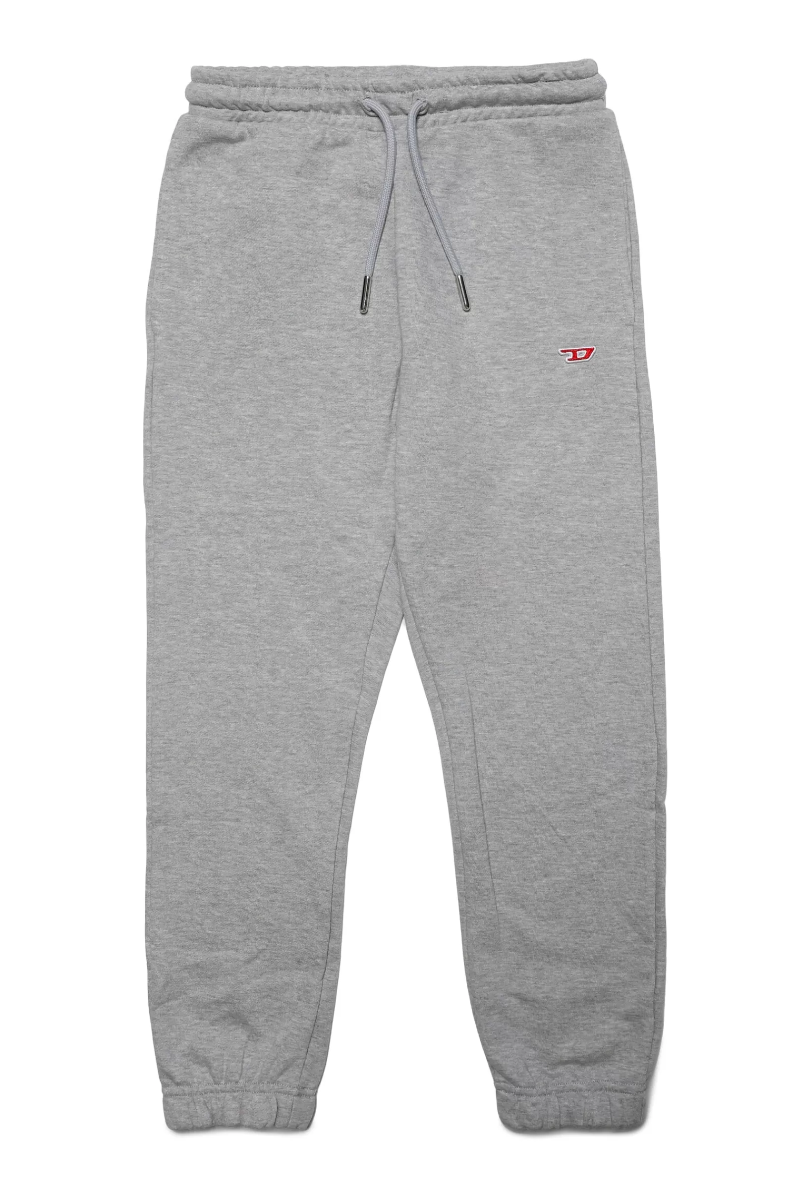 Pantaloni<DIESEL Pantaloni Joggers Grigi In Felpa Con Logo Ricamato Nuovo Grigio Melange