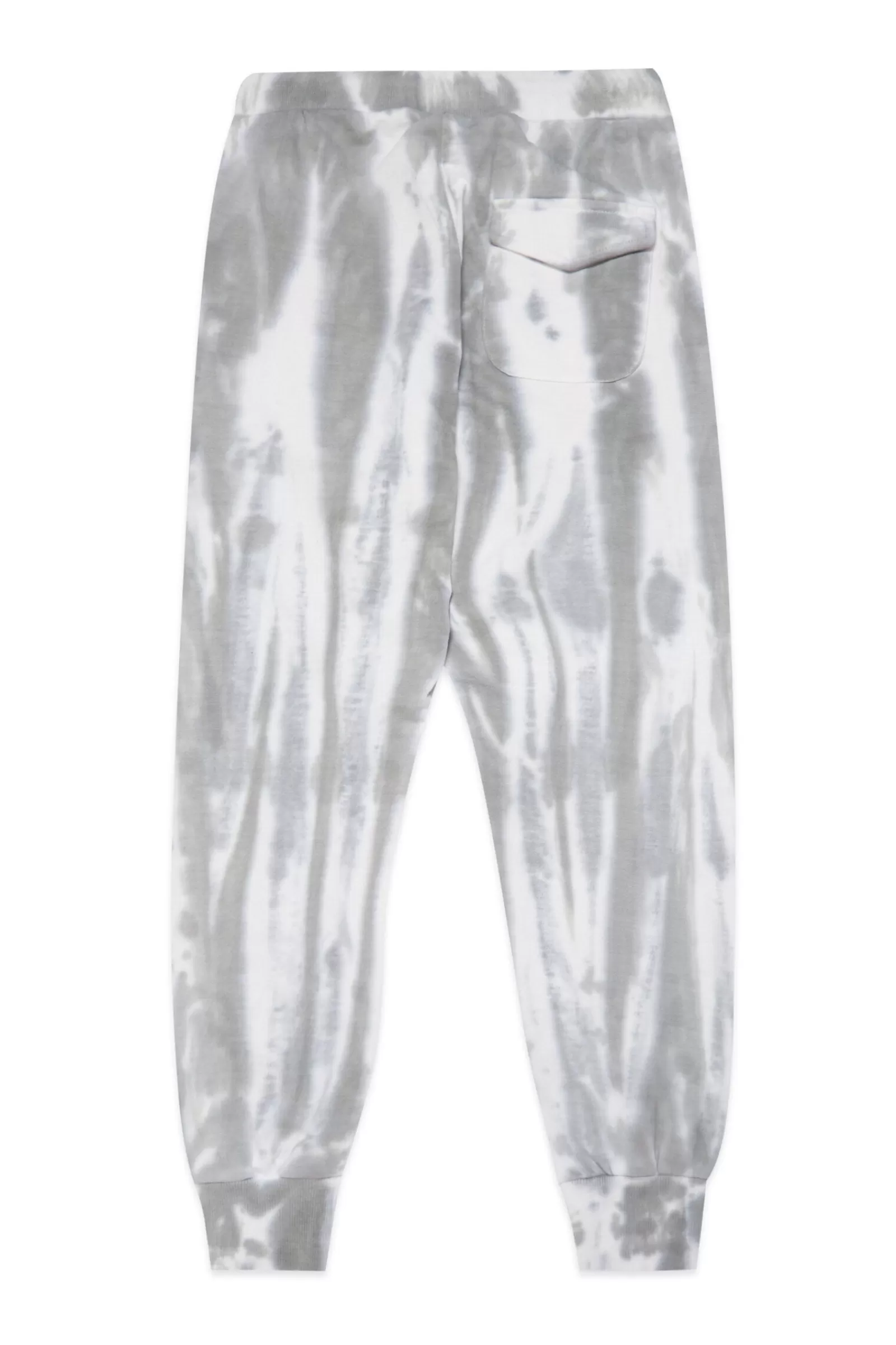 Pantaloni<DIESEL Pantaloni Joggers In Felpa Effetto Tie Dye Grigi Grigio Roccia