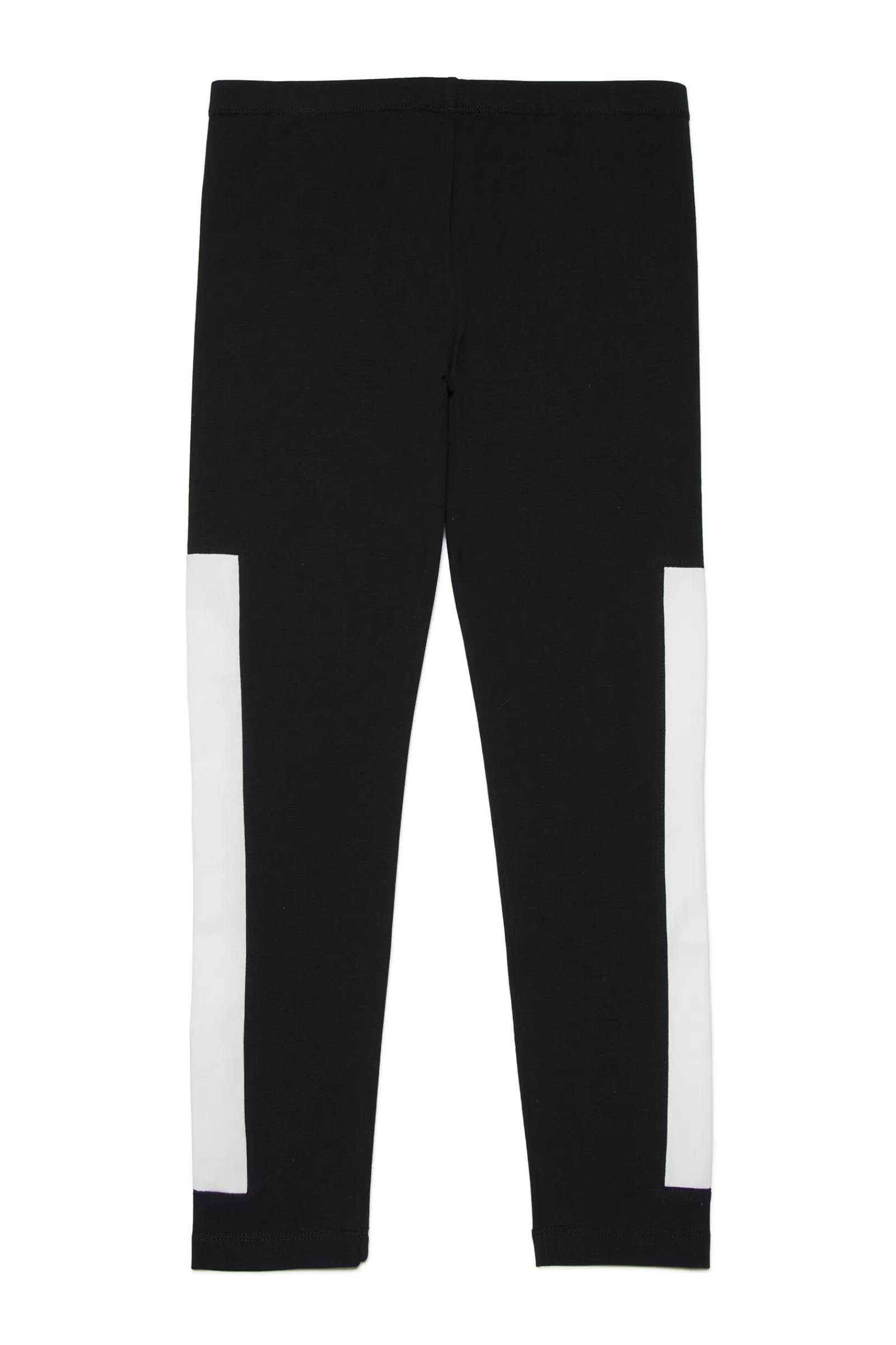 Pantaloni<MARNI Pantaloni Leggings In Jersey Con Bande E Logo Nero Denim