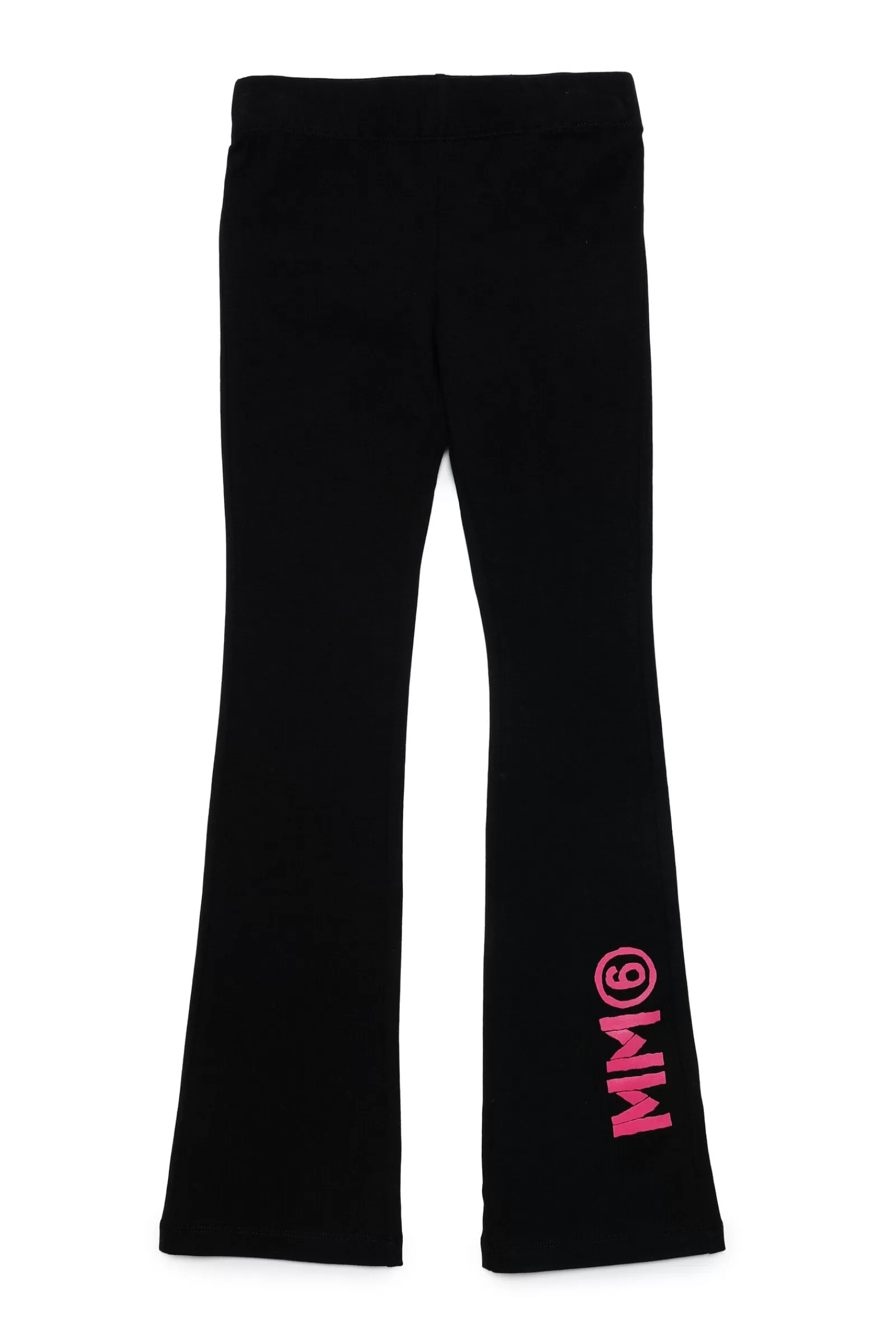 Pantaloni<MM6 MAISON MARGIELA Pantaloni Leggings In Jersey Con Logo Nero Denim