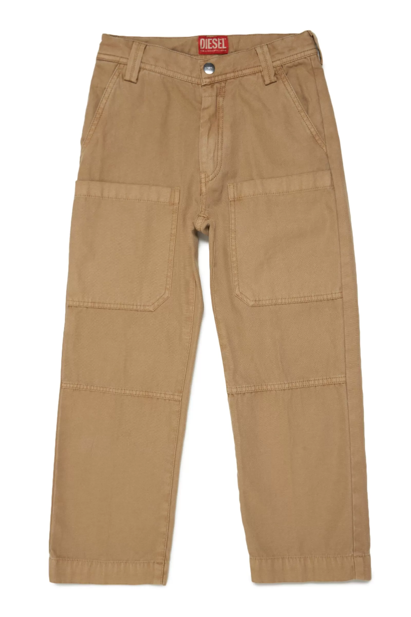 Pantaloni E Shorts<DIESEL Pantaloni Multitasche In Twill Beige Cappuccino