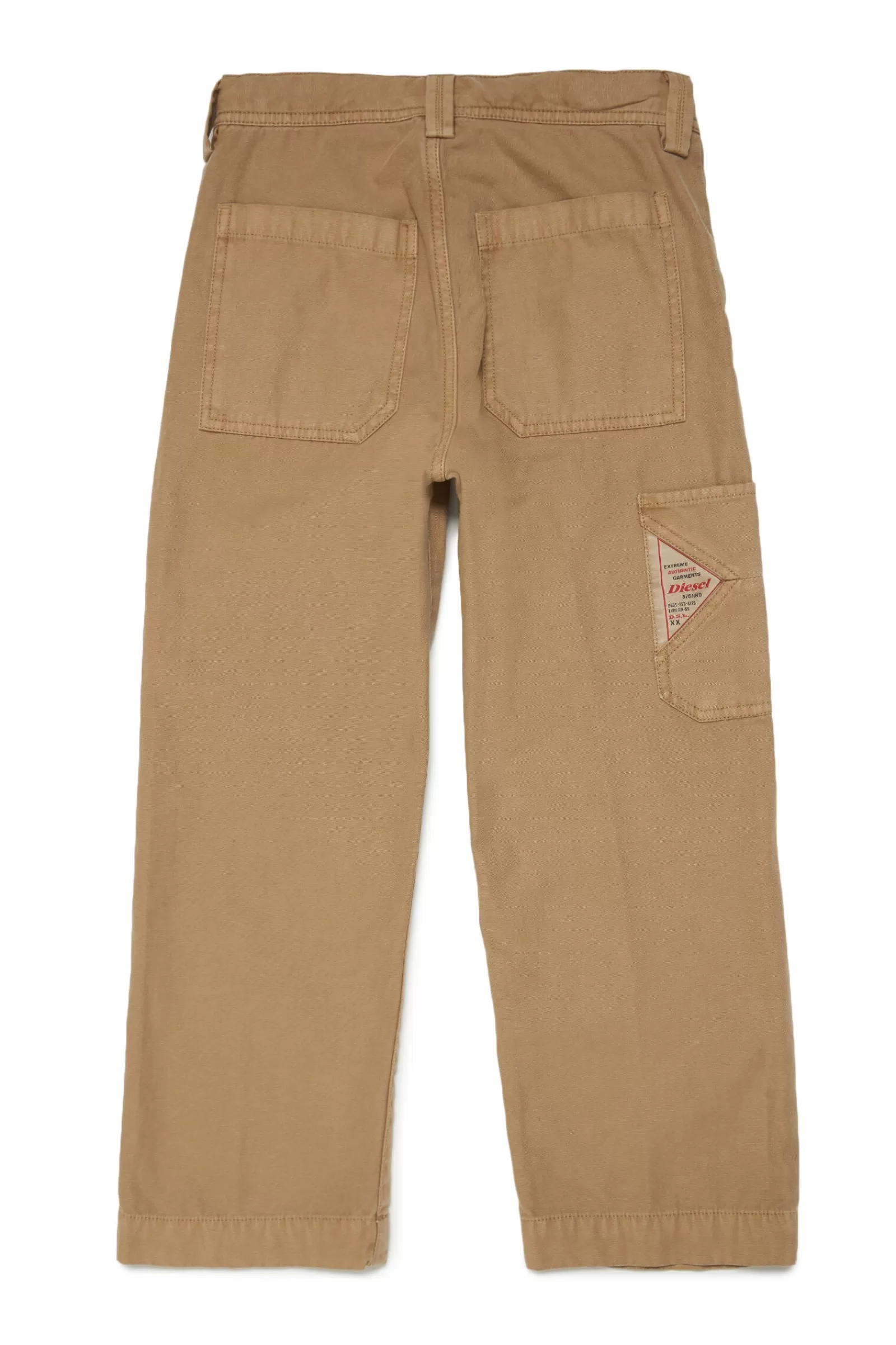 Pantaloni E Shorts<DIESEL Pantaloni Multitasche In Twill Beige Cappuccino