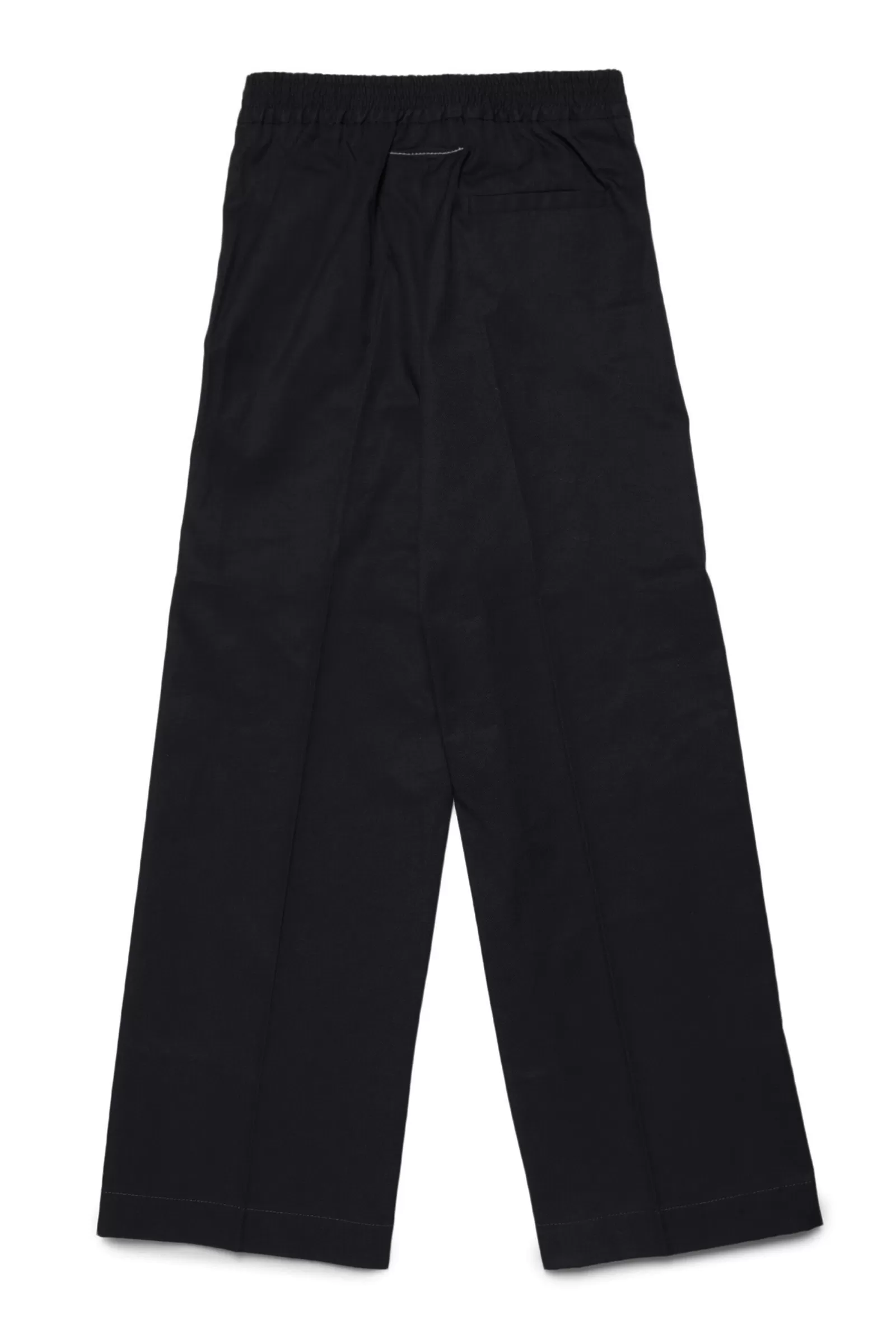 Pantaloni<MM6 MAISON MARGIELA Pantaloni Neri In Twill Con Piega Nero