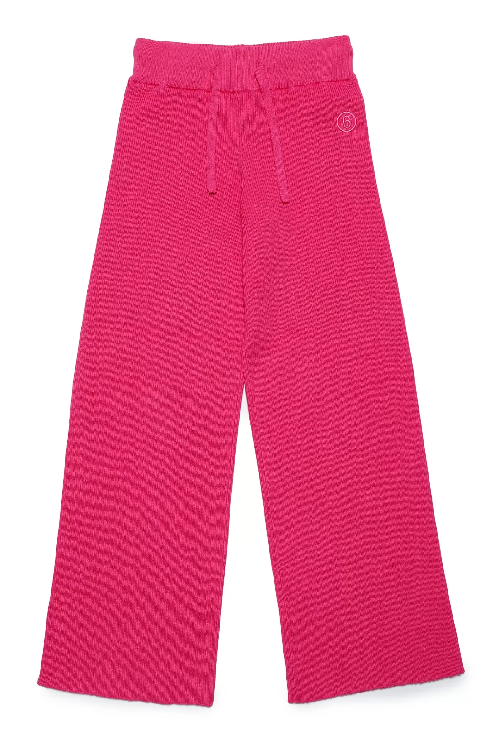 Pantaloni<MM6 MAISON MARGIELA Pantaloni Palazzo In Misto Cashmere Rosa Extra