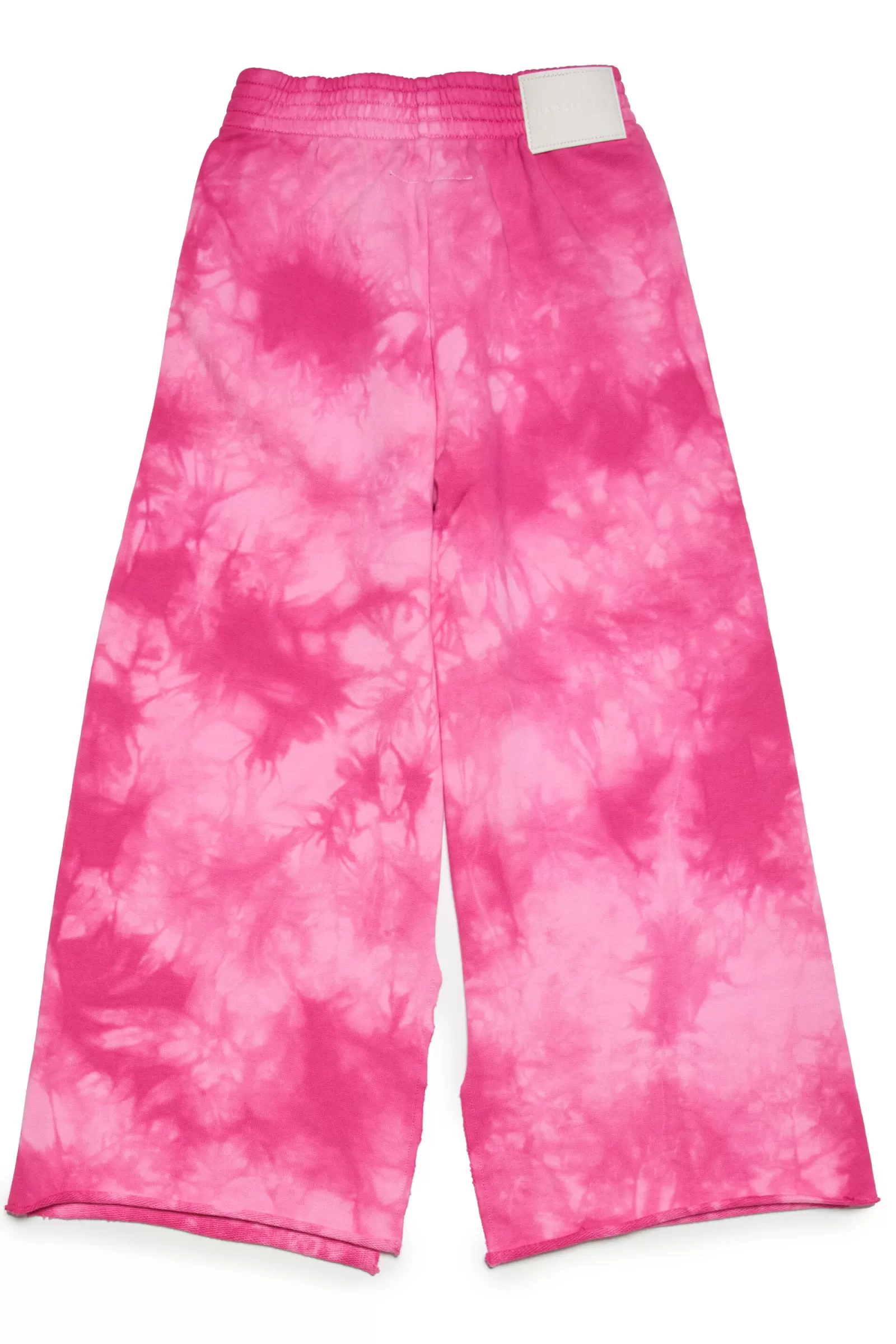 Pantaloni<MM6 MAISON MARGIELA Pantaloni Rosa Effetto Tie-Dye In Cotone Rosa Acceso