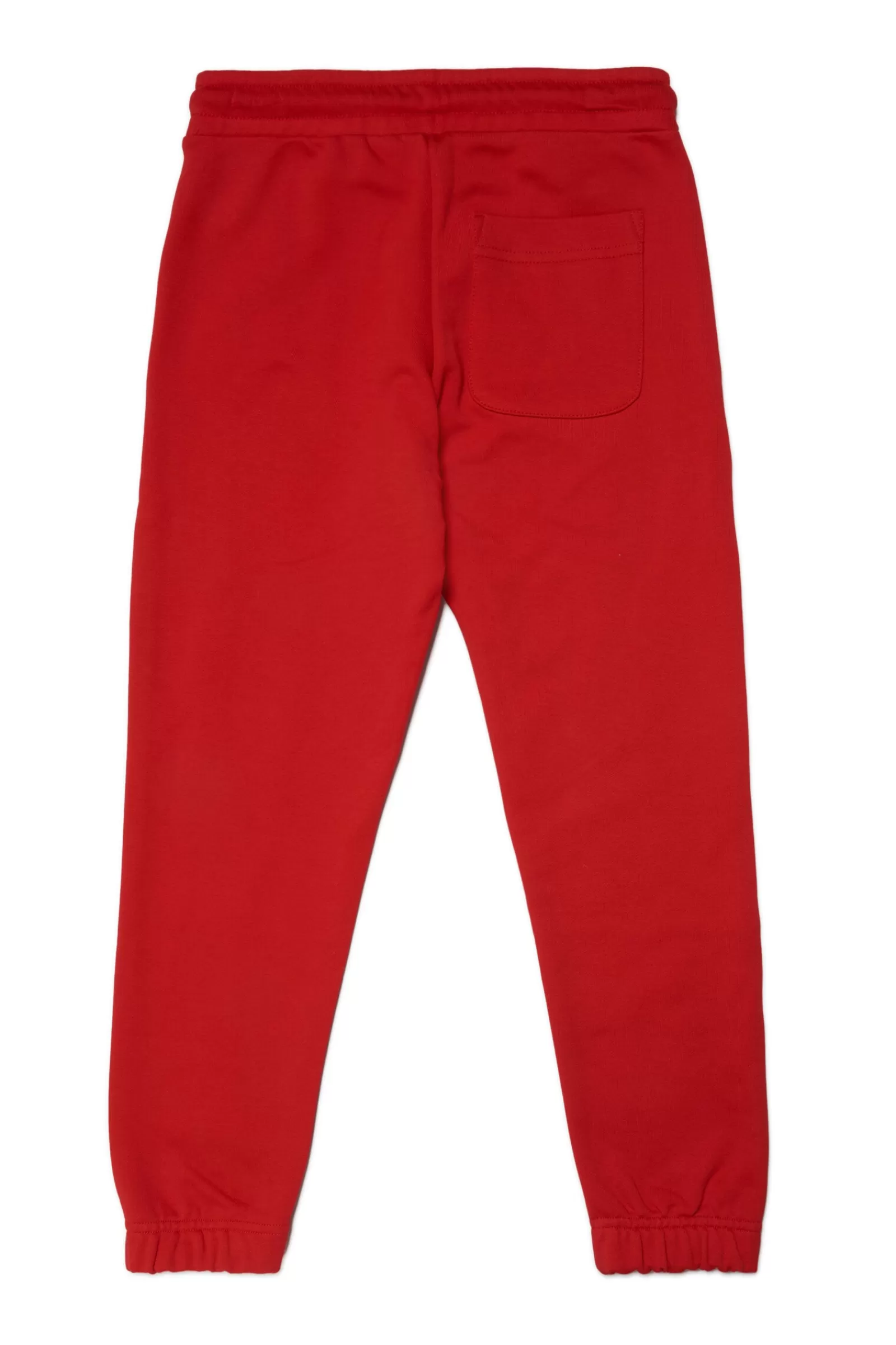 Pantaloni E Shorts<DIESEL Pantaloni Rossi In Felpa Con Logo Industry Rosso Garofano