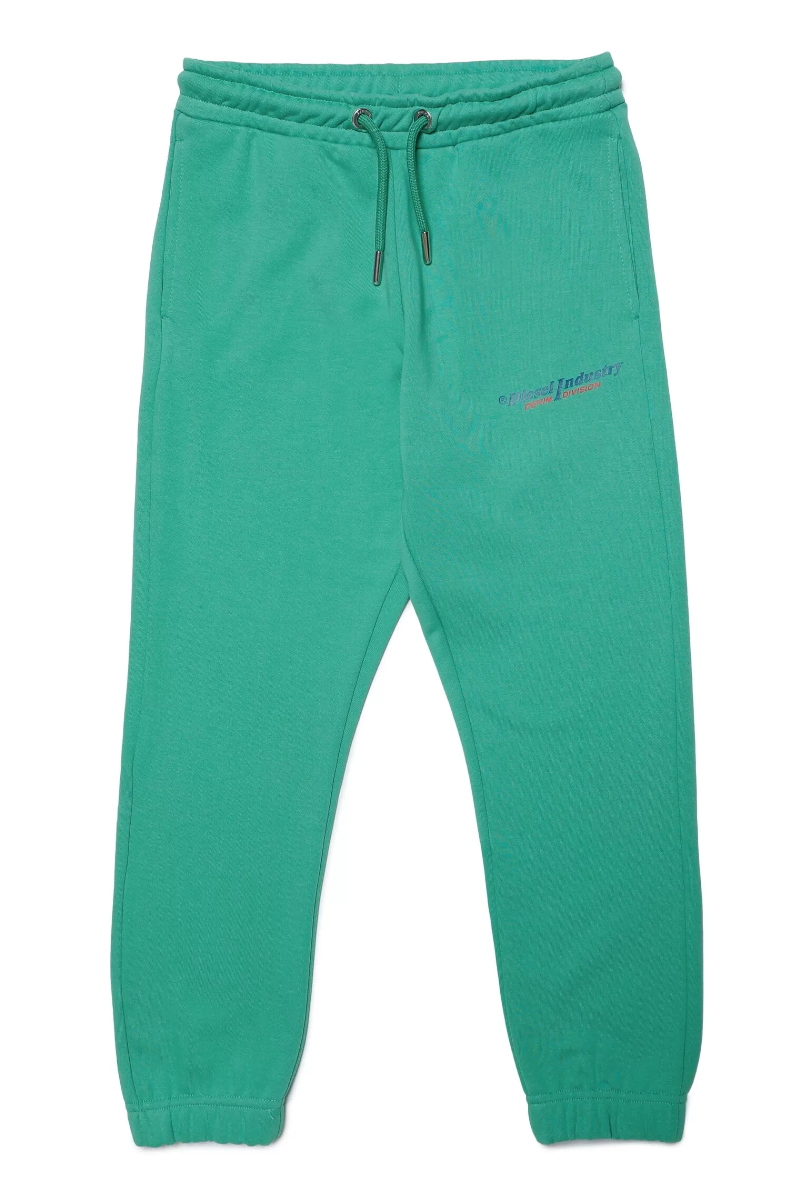 Pantaloni E Shorts<DIESEL Pantaloni Verdi In Felpa Con Logo Industry Verde Katydid