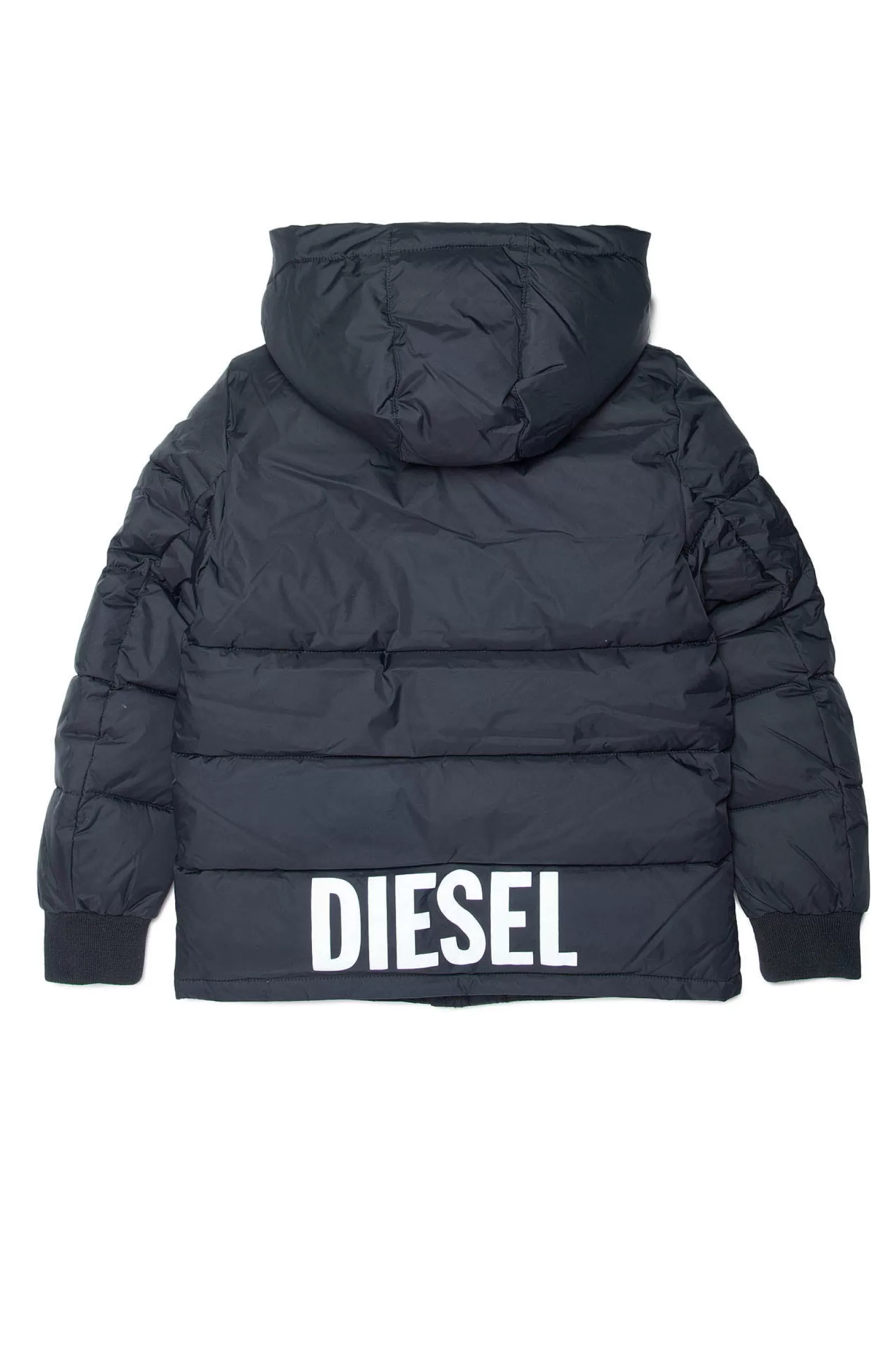 Giacche E Piumini<DIESEL Piumino Con Logo Sul Retro Nero