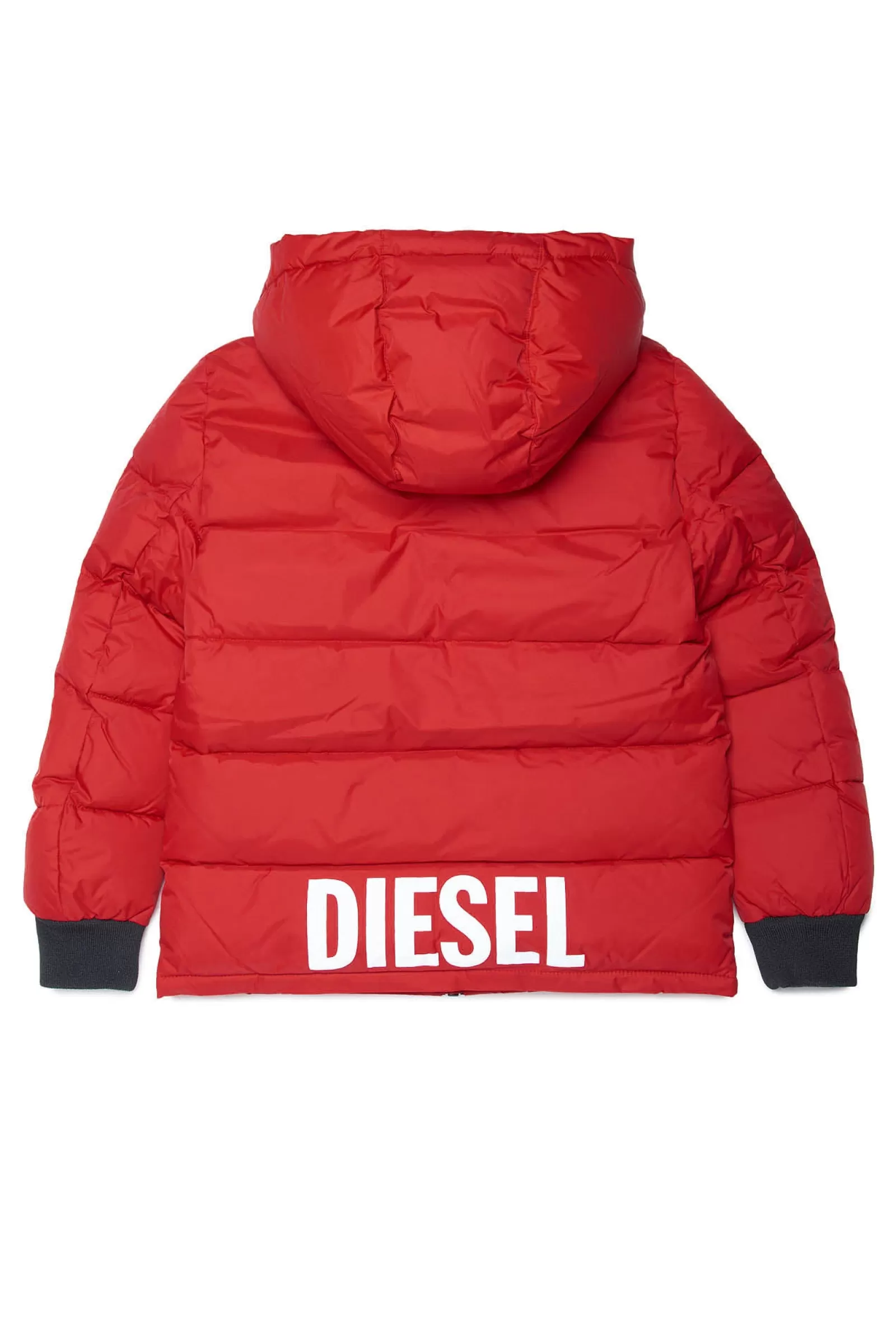 Giacche E Piumini<DIESEL Piumino Con Logo Sul Retro Rosso