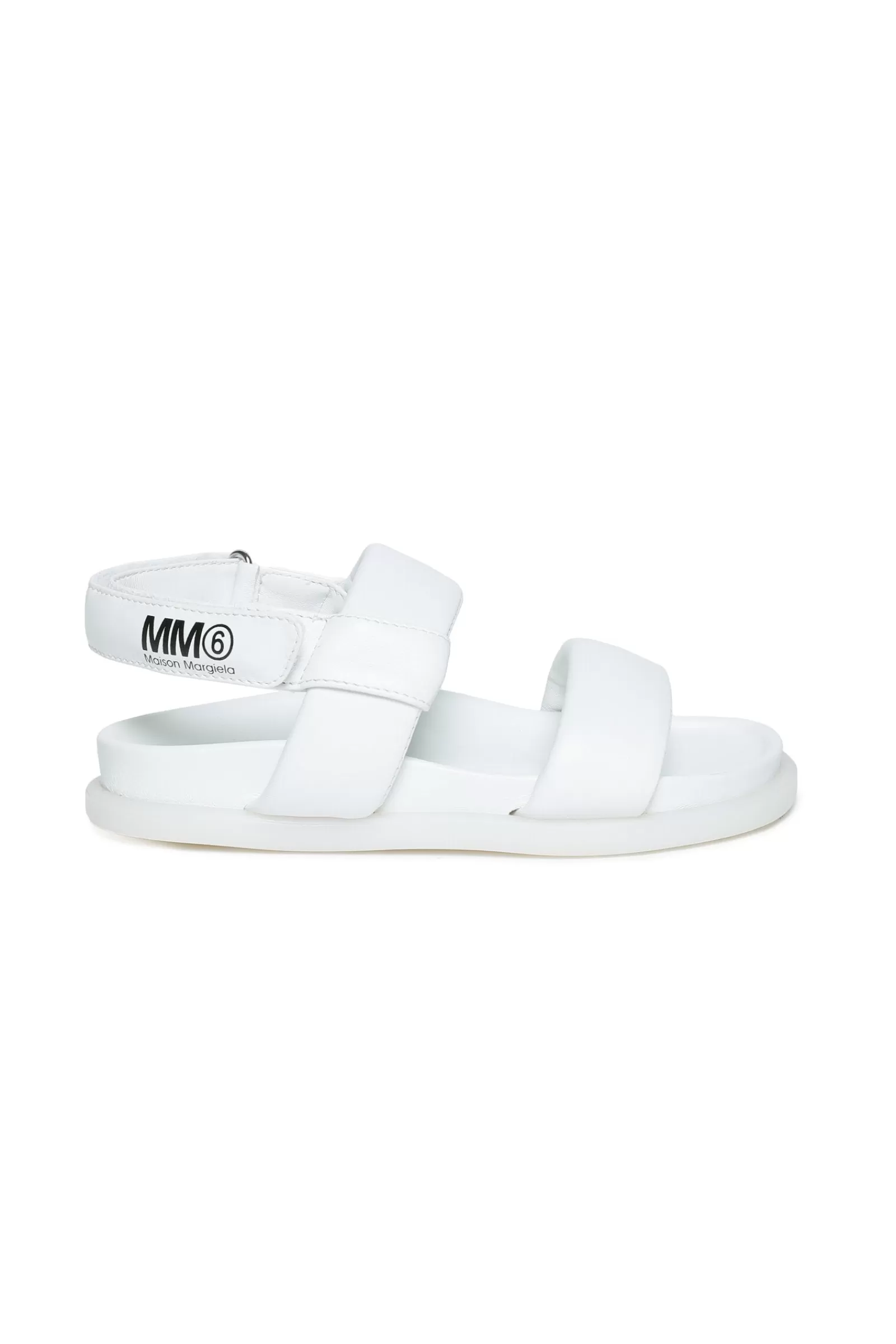 Sandali E Ciabatte<MM6 MAISON MARGIELA Sandali Fussbett Bianchi Imbottiti Bianco