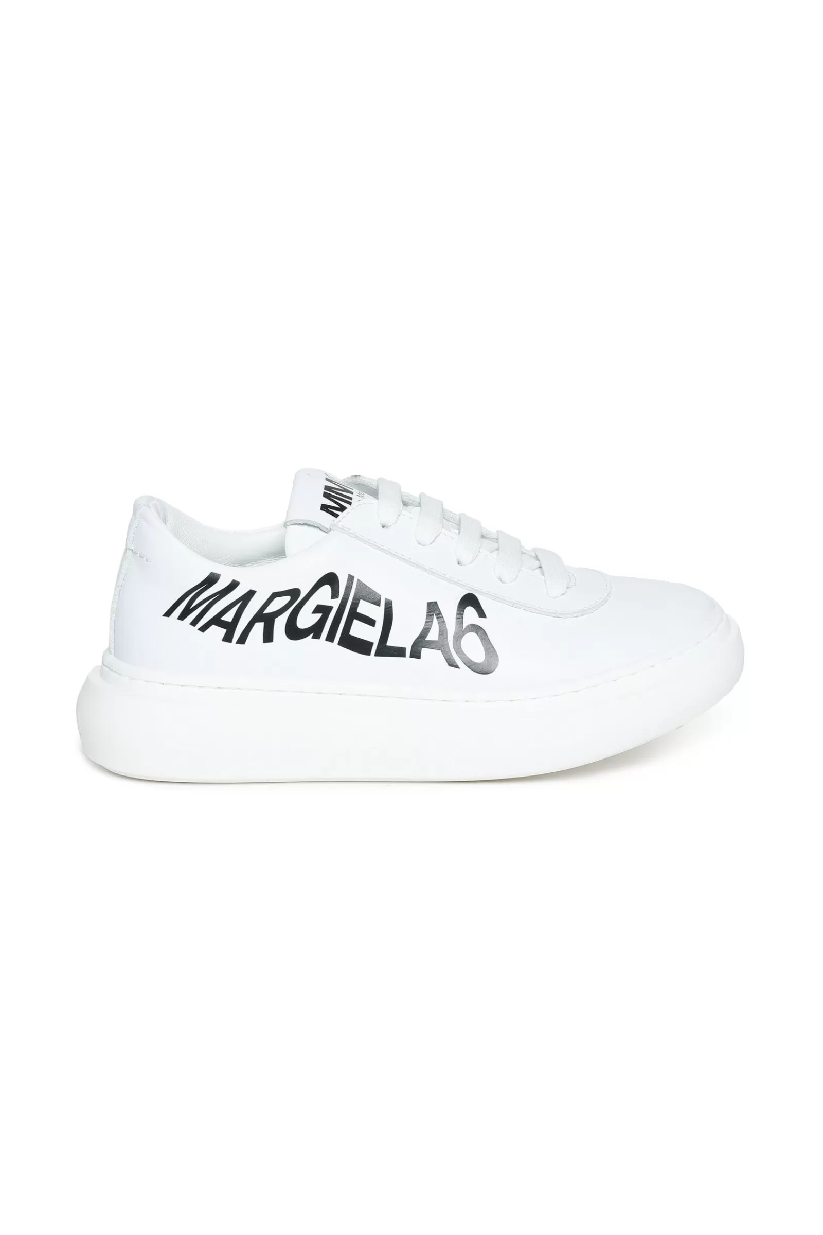 Sneakers<MM6 MAISON MARGIELA Scarpe Sneakers Basse Bianche Con Maxi-Logo Bianco