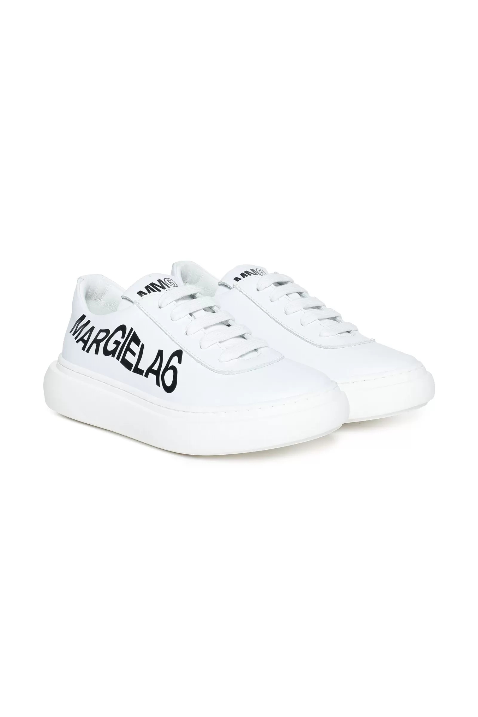 Sneakers<MM6 MAISON MARGIELA Scarpe Sneakers Basse Bianche Con Maxi-Logo Bianco