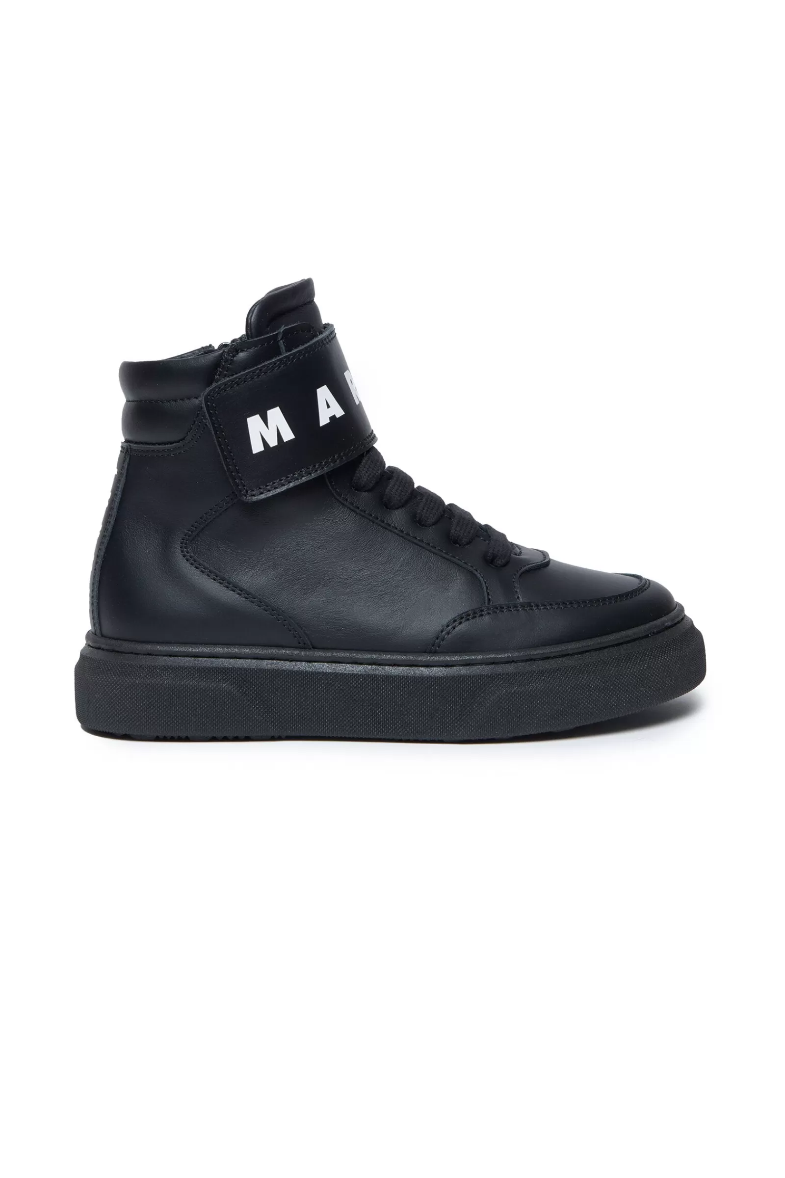 Sneakers<MARNI Scarpe Sneakers High Top Con Strappo Nero