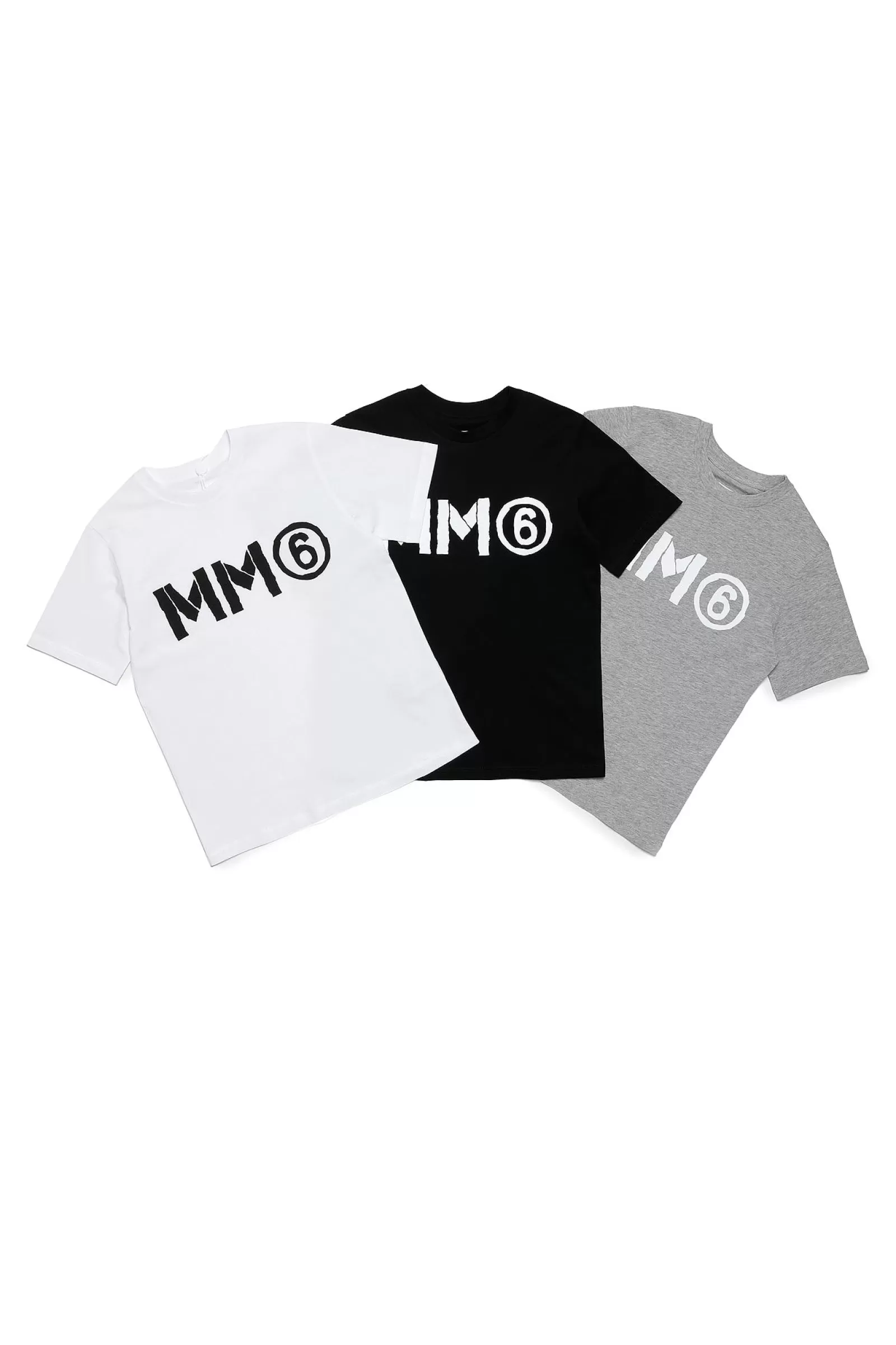 T-Shirt<MM6 MAISON MARGIELA Set Di 3 T-Shirt In Jersey Con Logo Multicolore