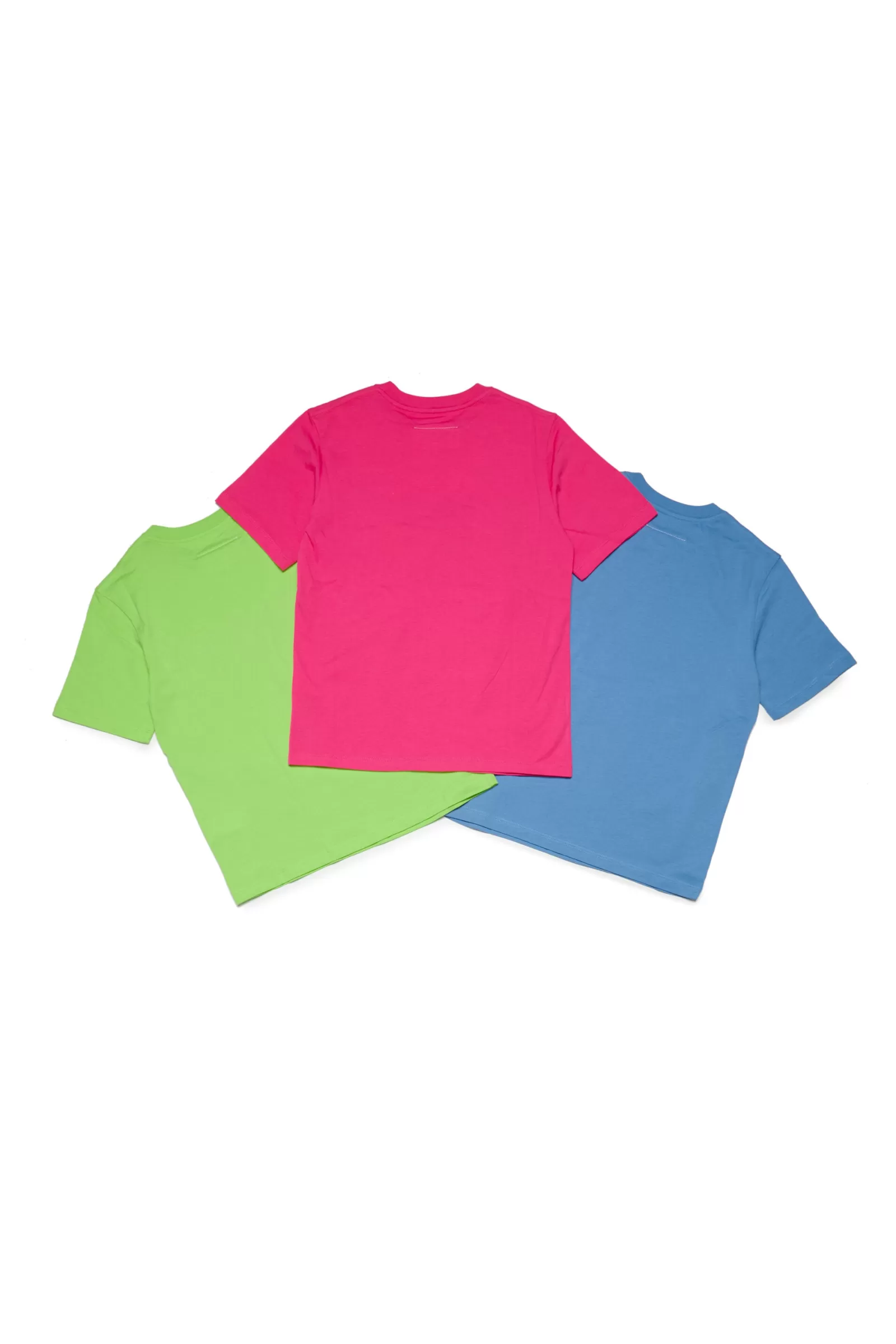 T-Shirt<MM6 MAISON MARGIELA Set Di 3 T-Shirt In Jersey Con Logo Verde Slime