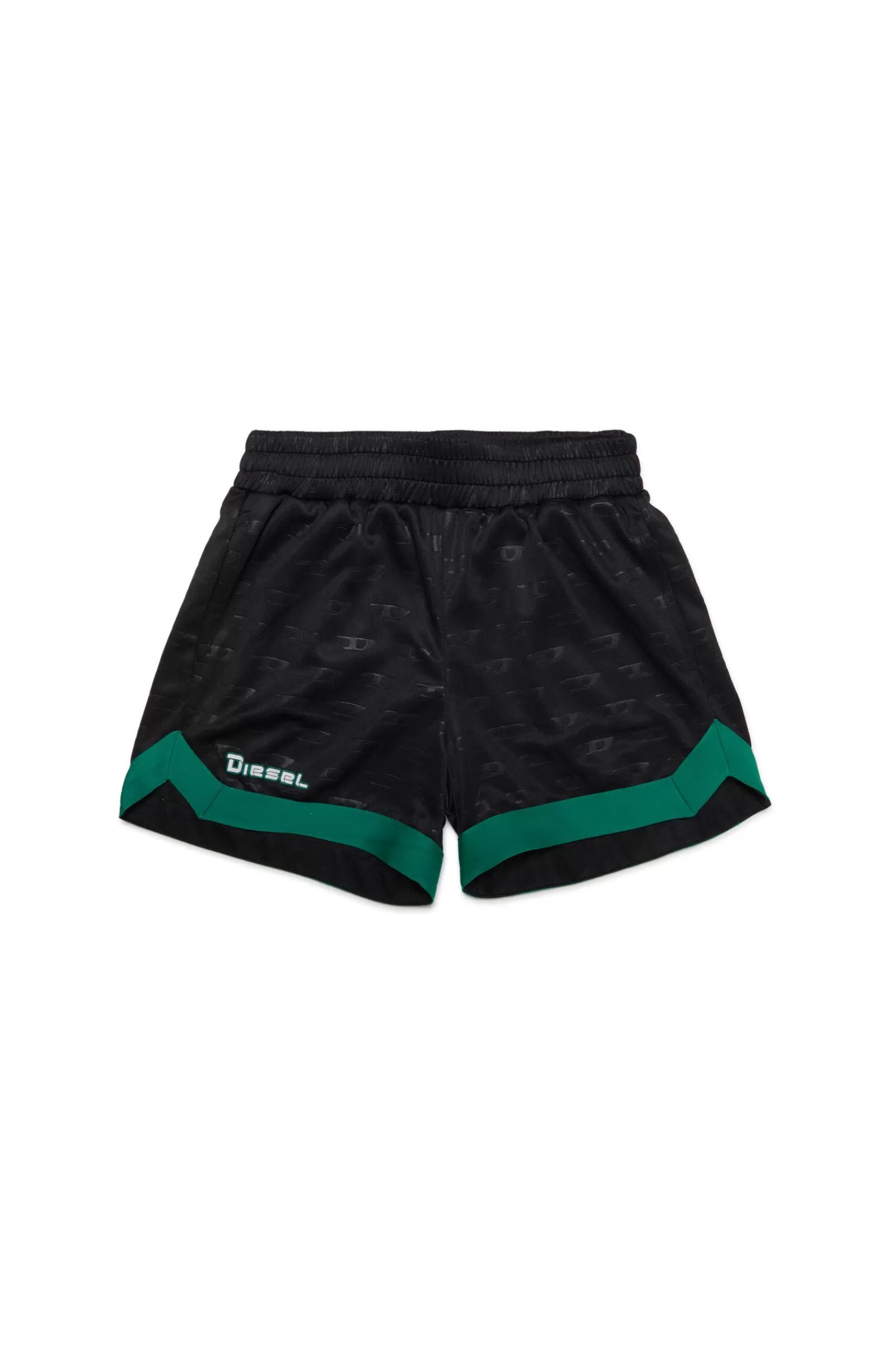 Gonne E Shorts<DIESEL Shorts Basket Con Logo Allover Neri Nero