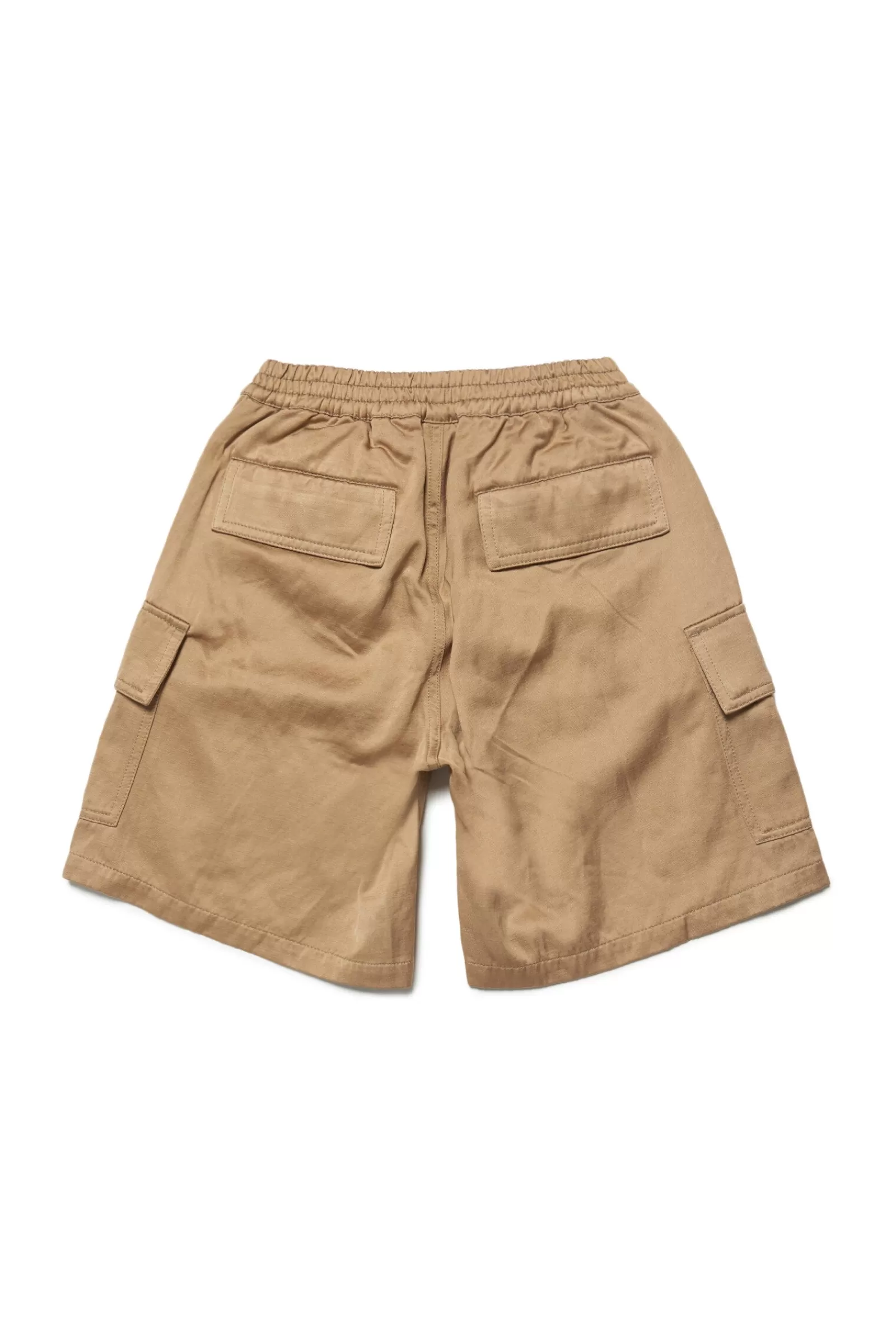 Gonne E Shorts<DIESEL Shorts Beige In Misto Raso E Lino Cappuccino