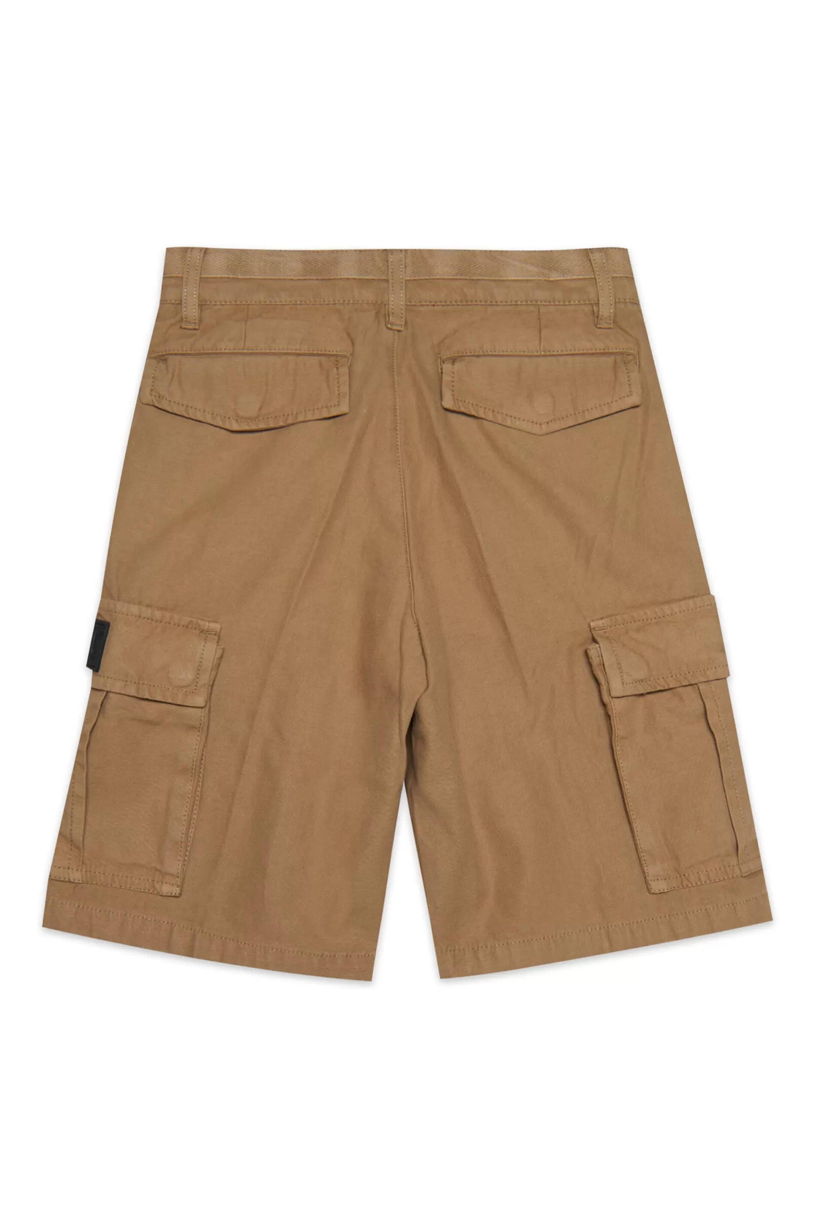 Pantaloni E Shorts<DIESEL Shorts Beige Modello Cargo In Twill Multitasche Cappuccino