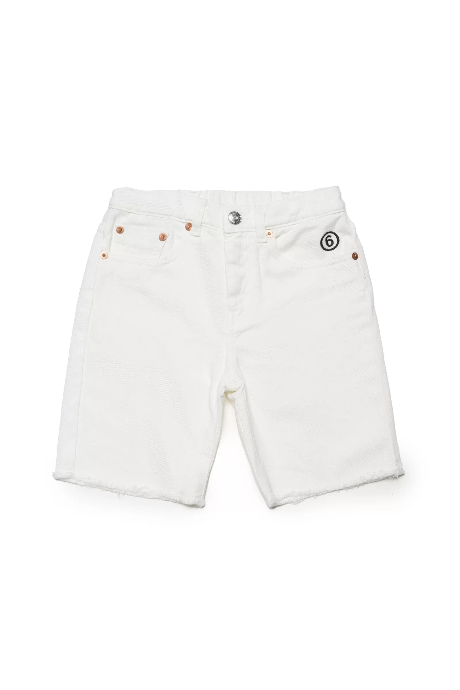 Gonne E Shorts<MM6 MAISON MARGIELA Shorts Bianchi In Cotone Bianco Sporco