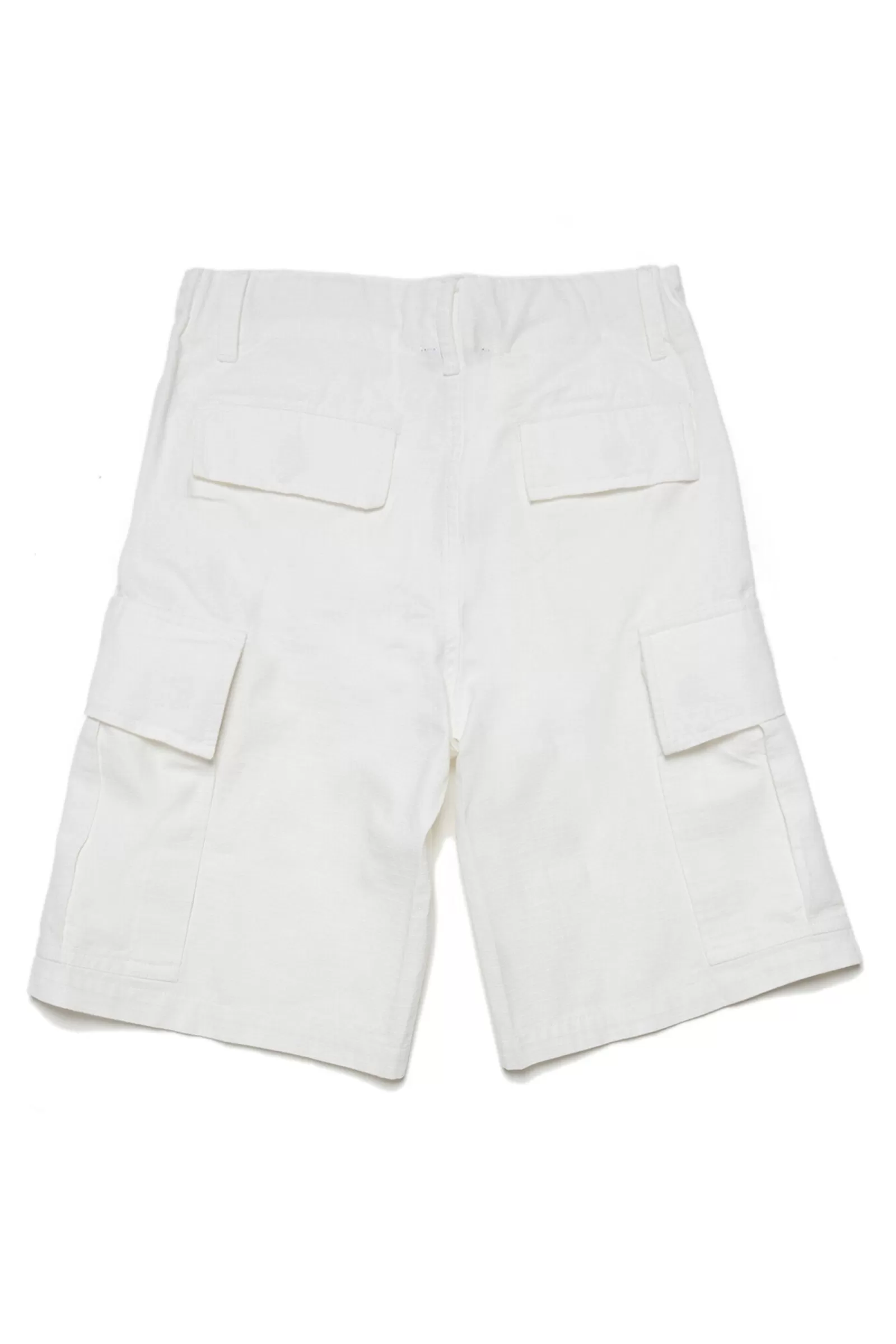 Pantaloni E Shorts<N°21 Shorts Bianchi In Cotone Ripstop Multitasche Bianco