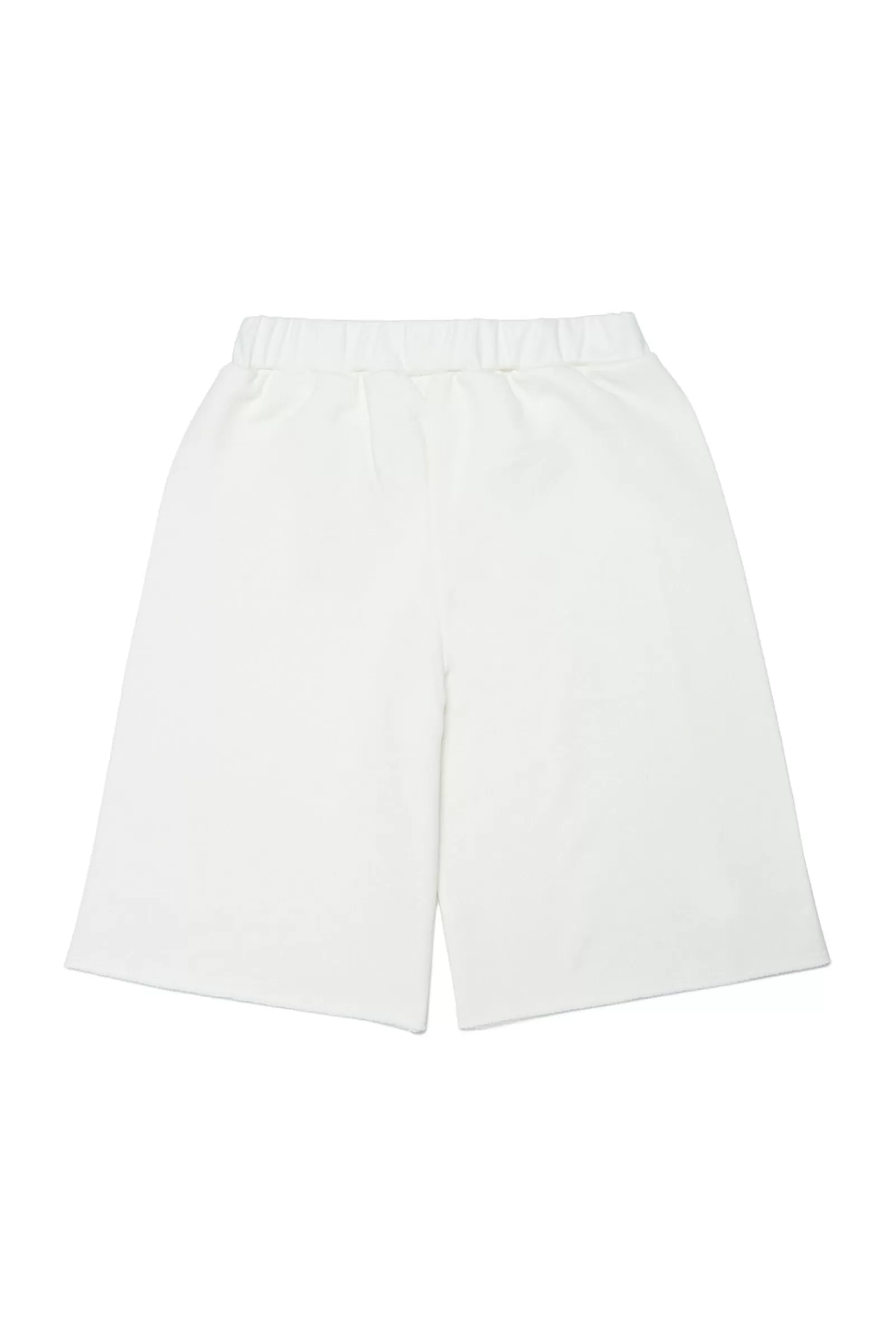 Gonne E Shorts<MARNI Shorts Bianchi In Felpa Con Logo Brush Latte