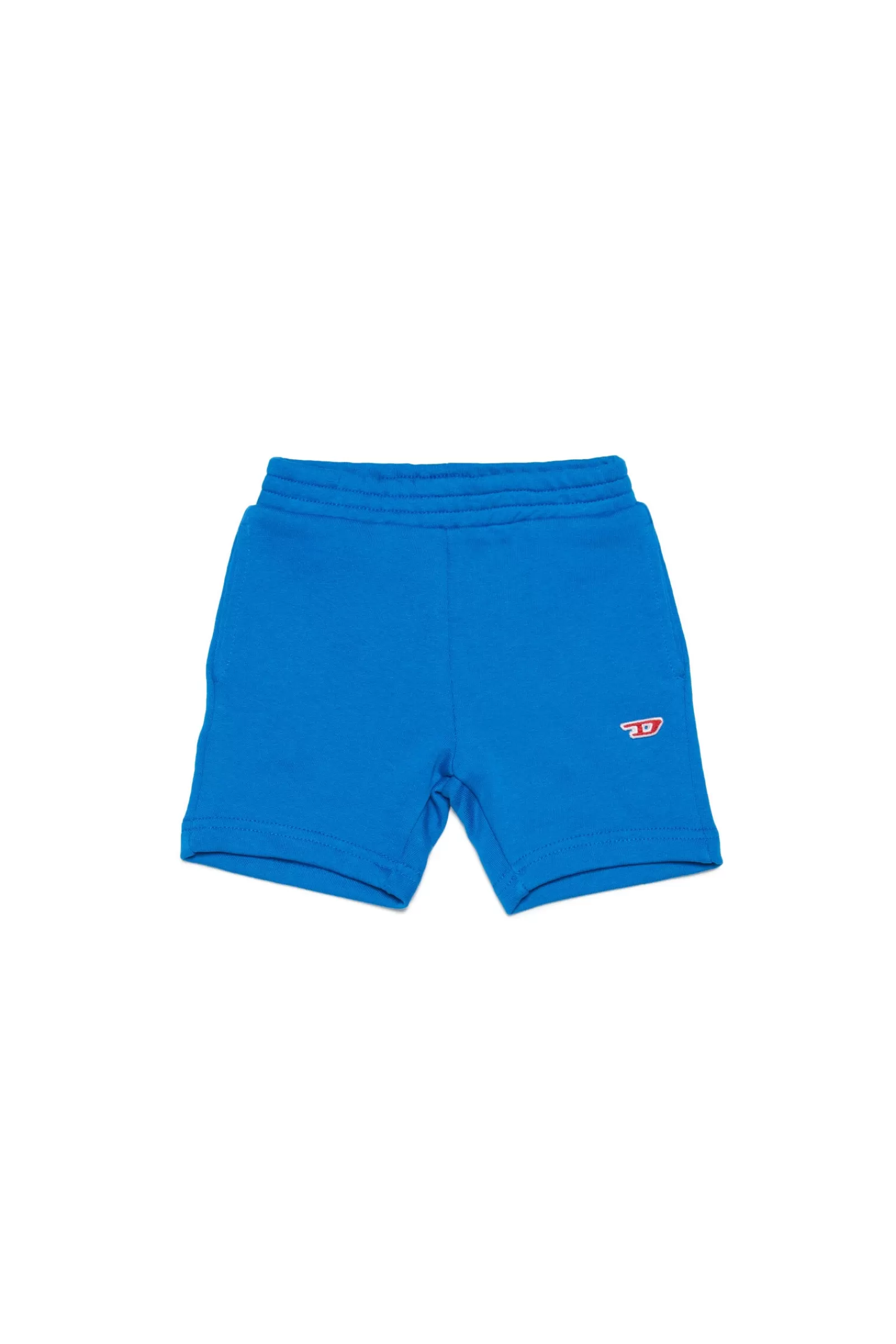 Pantaloni E Shorts<DIESEL Shorts Blu In Felpa Con Logo D Blu Principessa