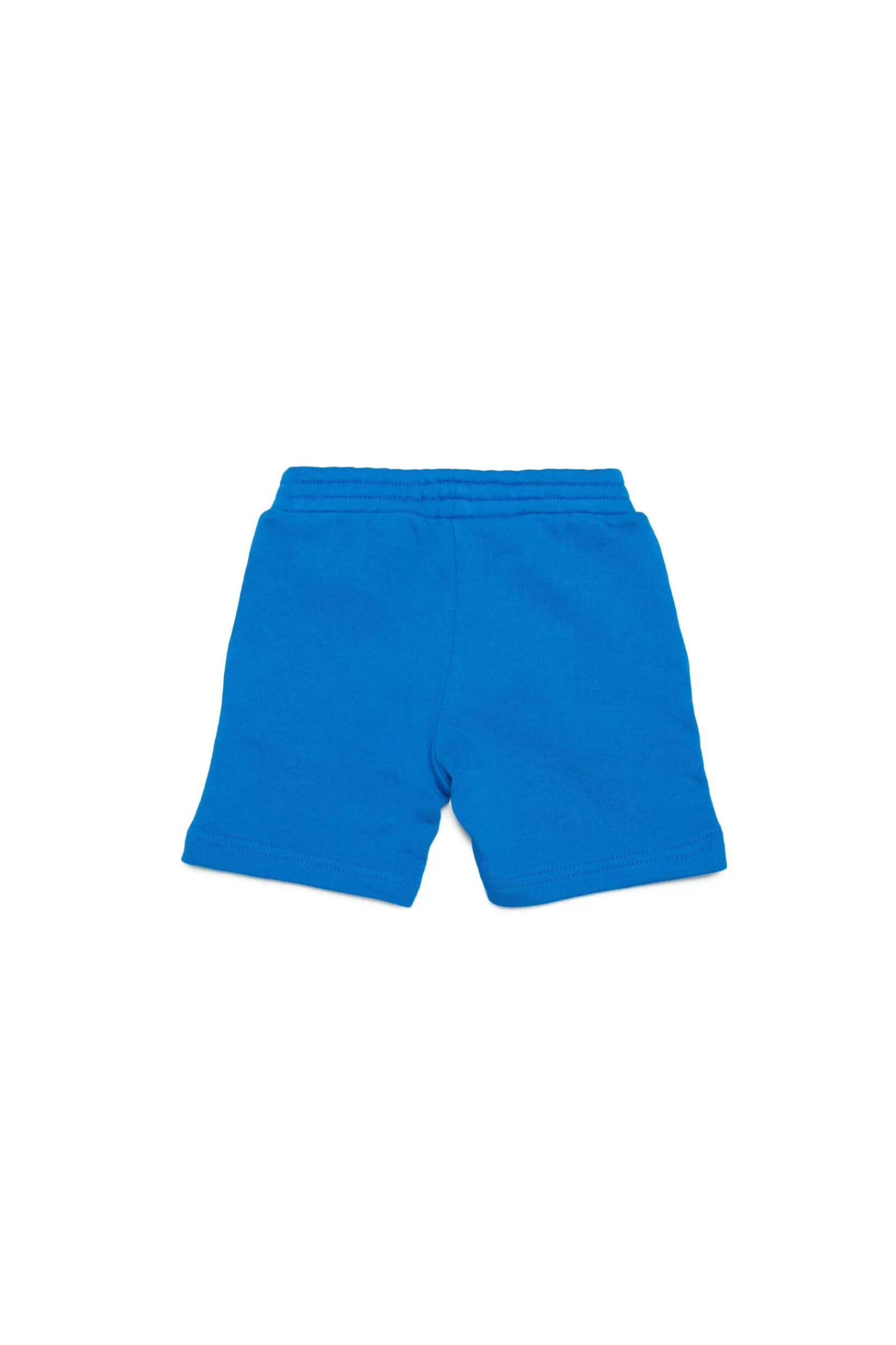 Pantaloni E Shorts<DIESEL Shorts Blu In Felpa Con Logo D Blu Principessa