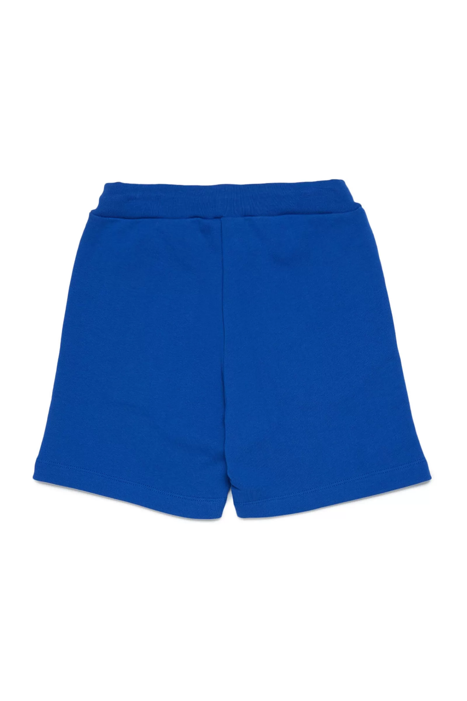 Pantaloni E Shorts<MARNI Shorts Blu In Felpa Con Logo Displaced Blu Surf The Web