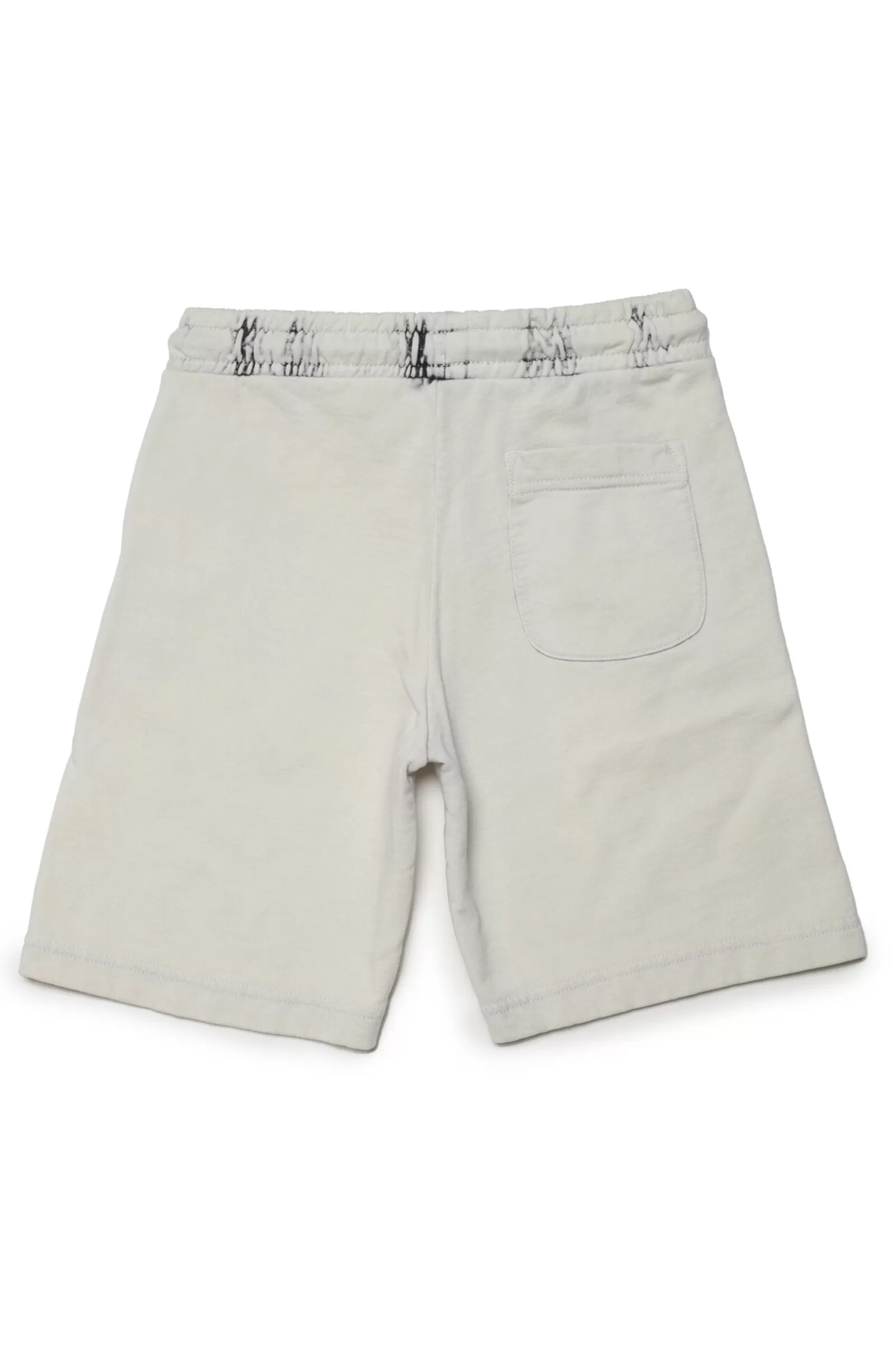 Pantaloni E Shorts<DIESEL Shorts Grigi In Felpa Con Logo Effetto Sbiadito Grigio Chiaro