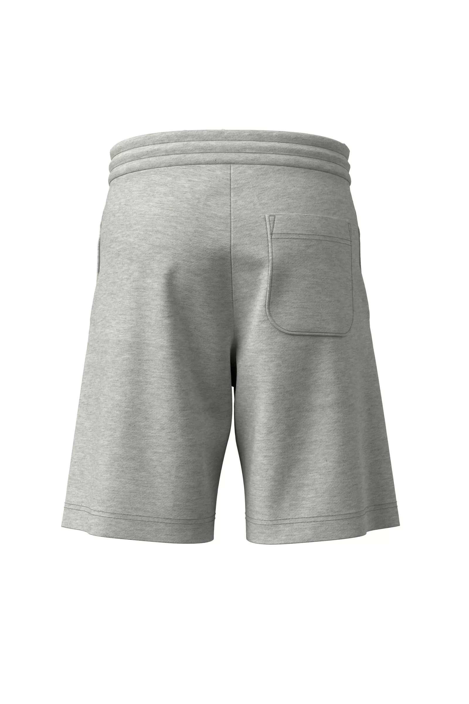 Gonne E Shorts<DIESEL Shorts Grigi In Felpa Con Logo Ricamato Nuovo Grigio Melange