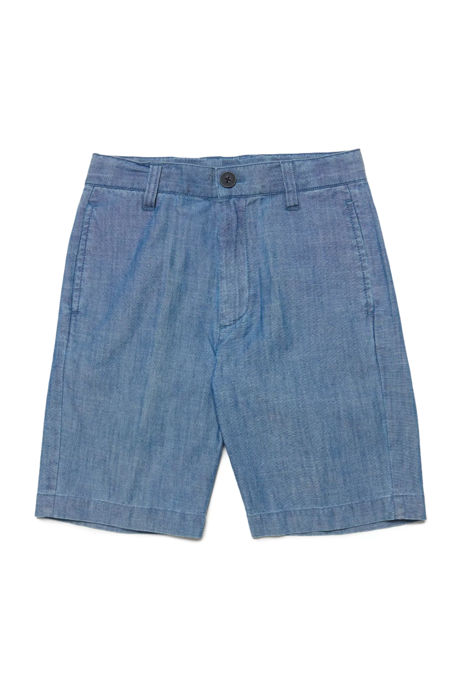 Pantaloni E Shorts<DIESEL Shorts In Chambray Blu Denim