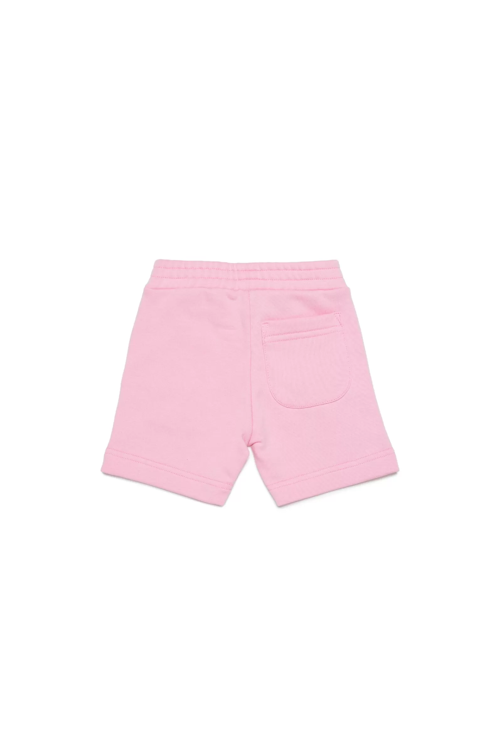 Pantaloni E Shorts<DIESEL Shorts In Cotone Con Logo In Versione  Rosa Pastello