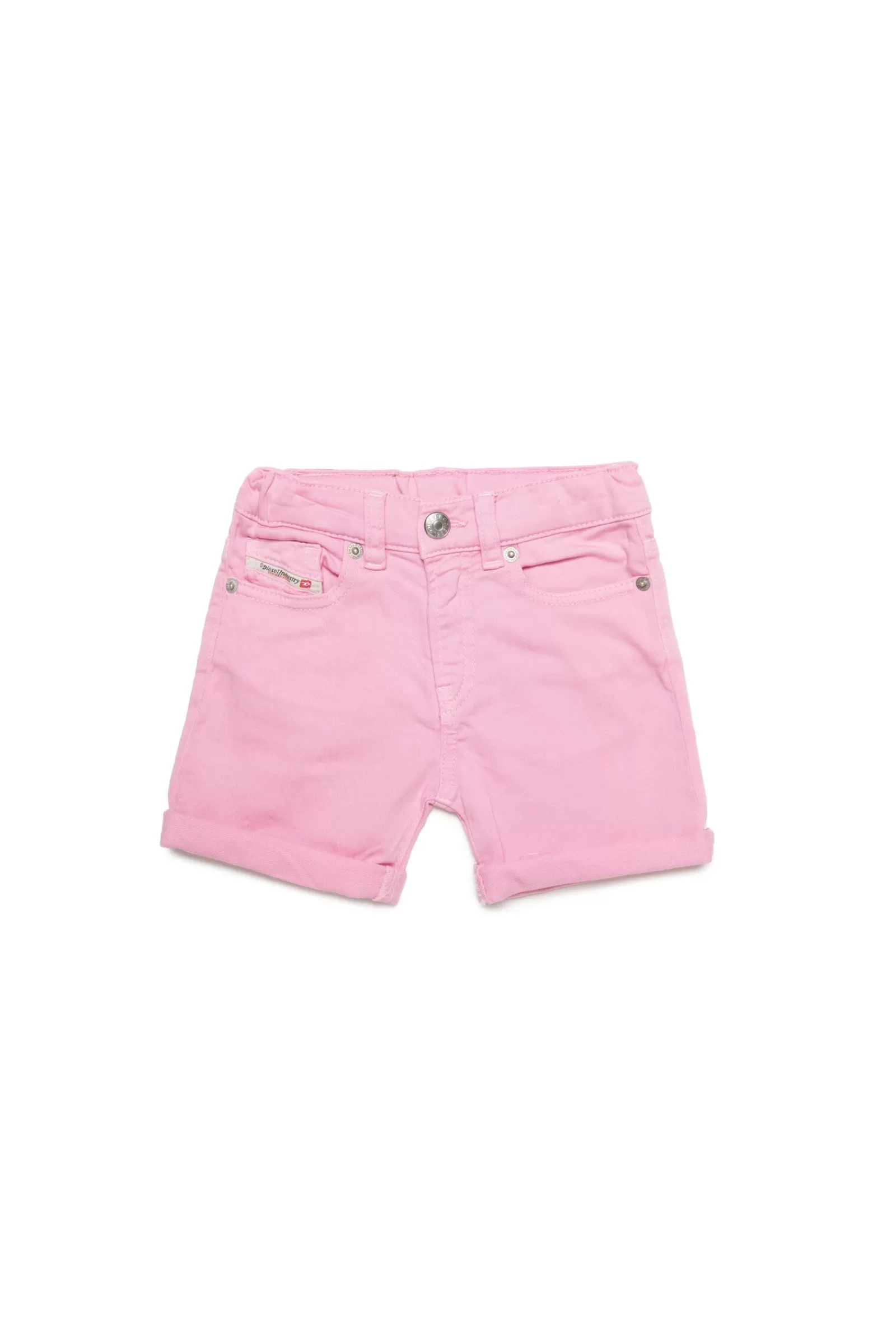 Pantaloni E Shorts<DIESEL Shorts In Denim Joggjeans® Rosa Pastello