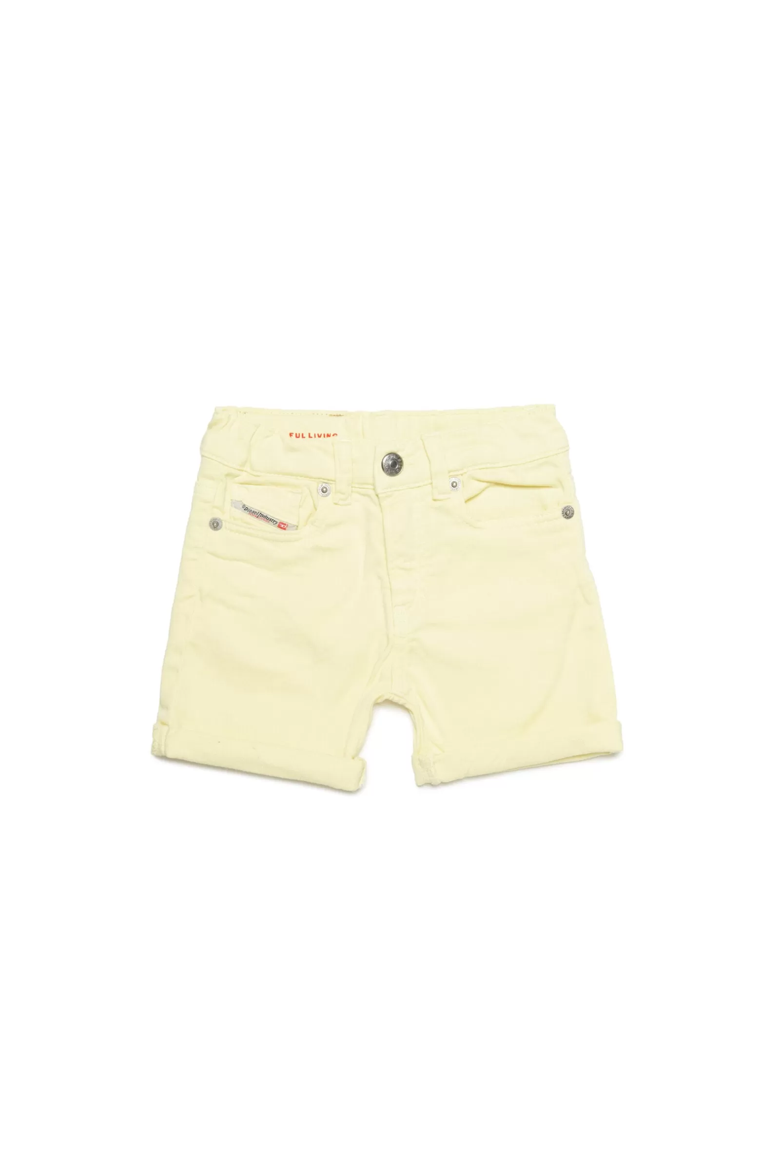 Pantaloni E Shorts<DIESEL Shorts In Denim Joggjeans® Giallo Limonata