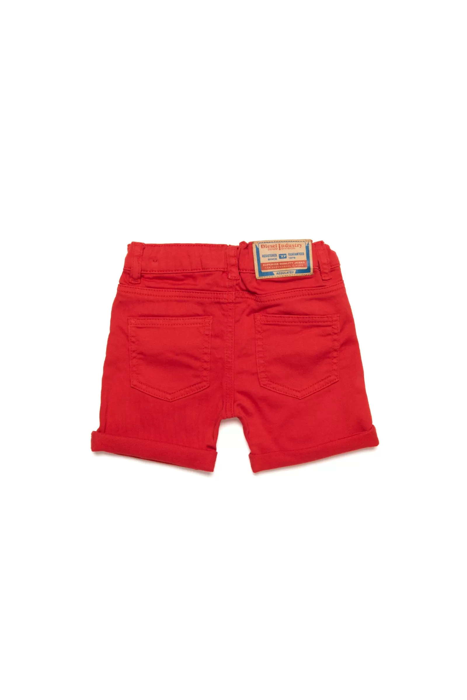 Pantaloni E Shorts<DIESEL Shorts In Denim Joggjeans® Rosso Rosso Garofano