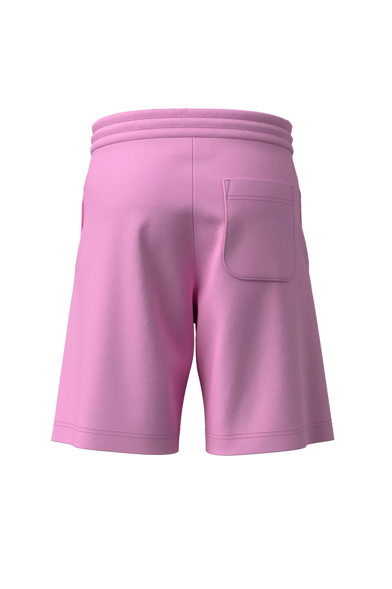 Gonne E Shorts<DIESEL Shorts In Felpa Con Logo Ricamato Rosa Pastello