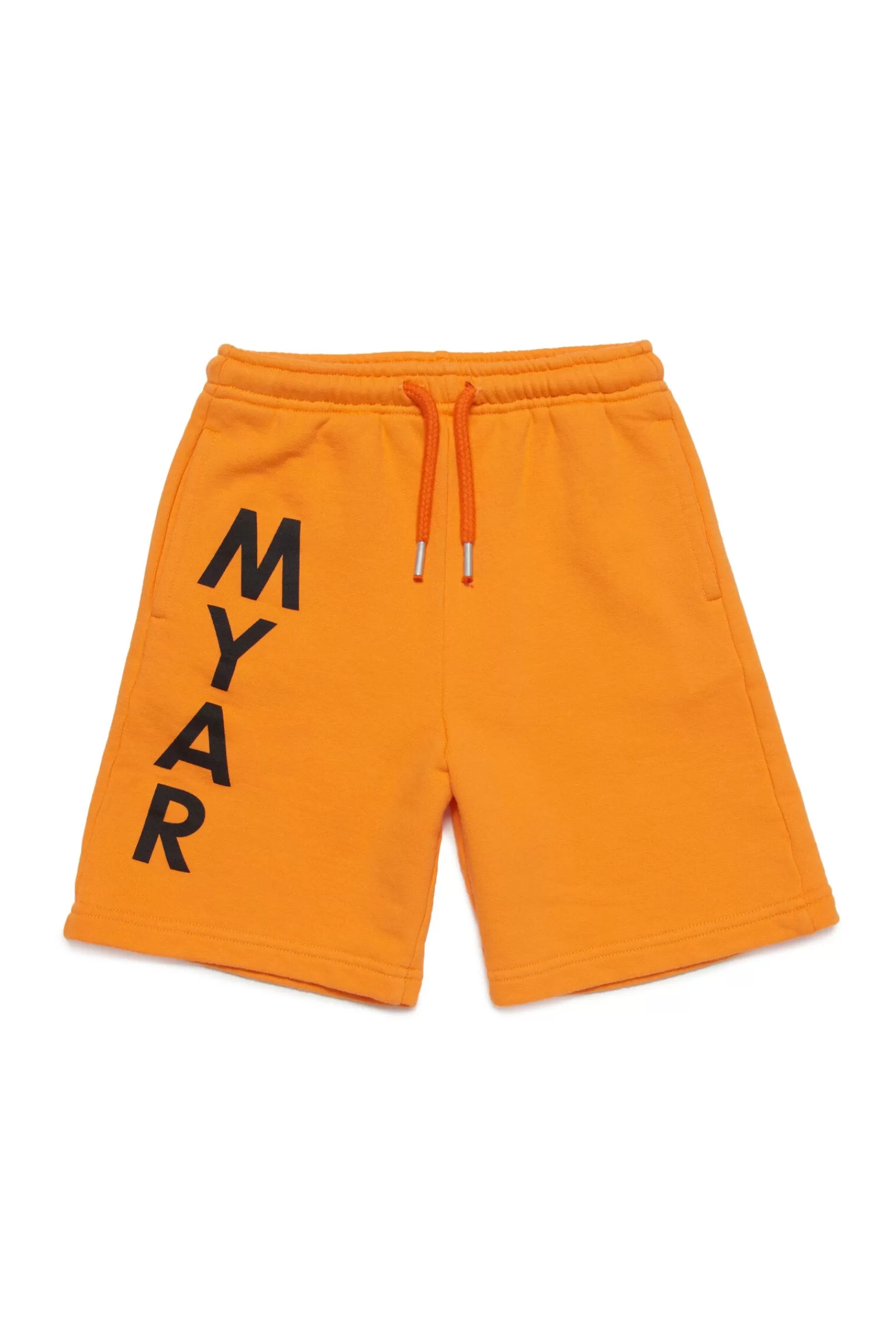 Gonne E Shorts<MYAR Shorts In Felpa Deadstock Arancione Con Logo Verticale Arancione Chiaro