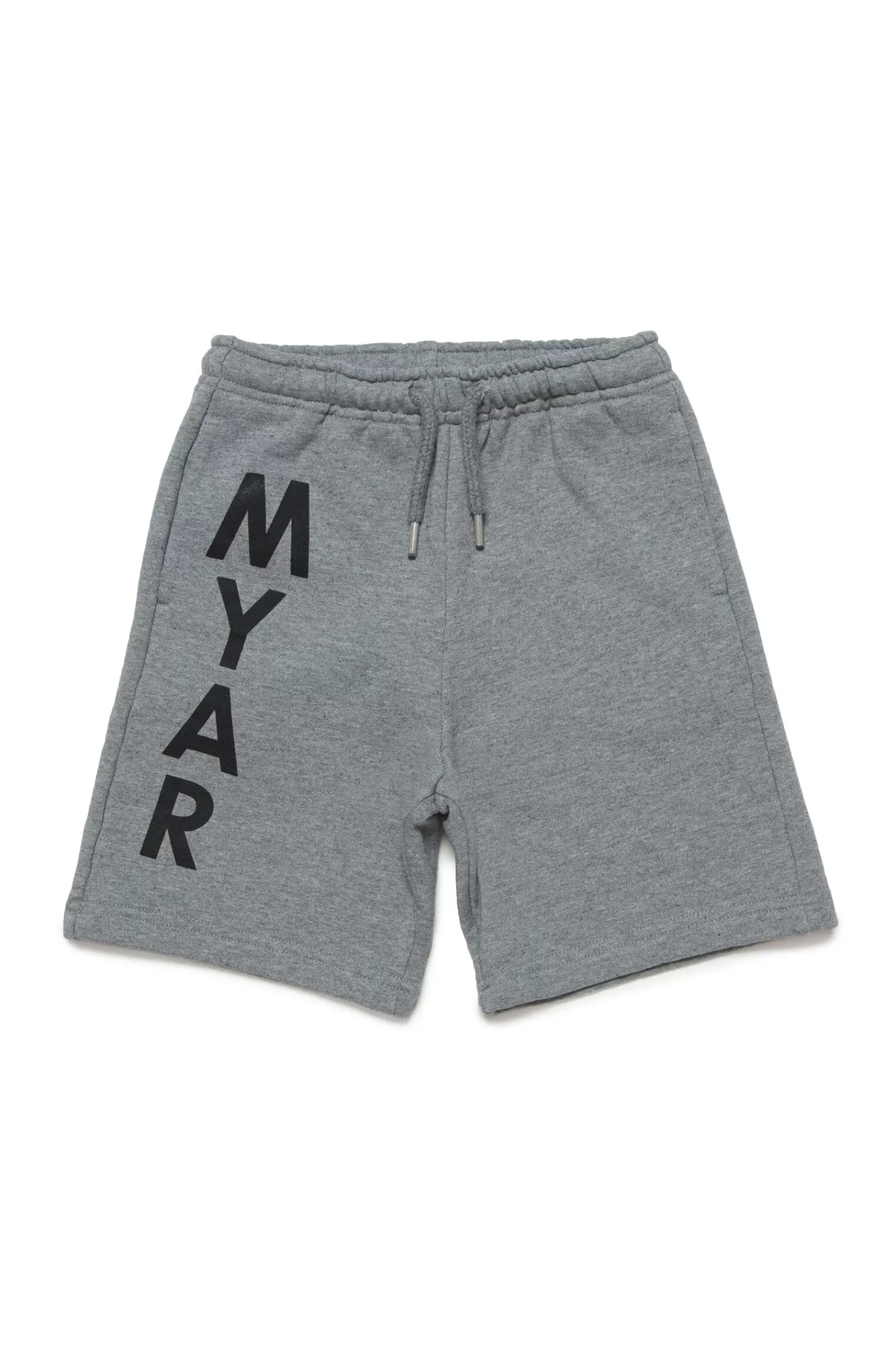 Gonne E Shorts<MYAR Shorts In Felpa Deadstock Grigia Con Logo Verticale Grigio Scuro Melange