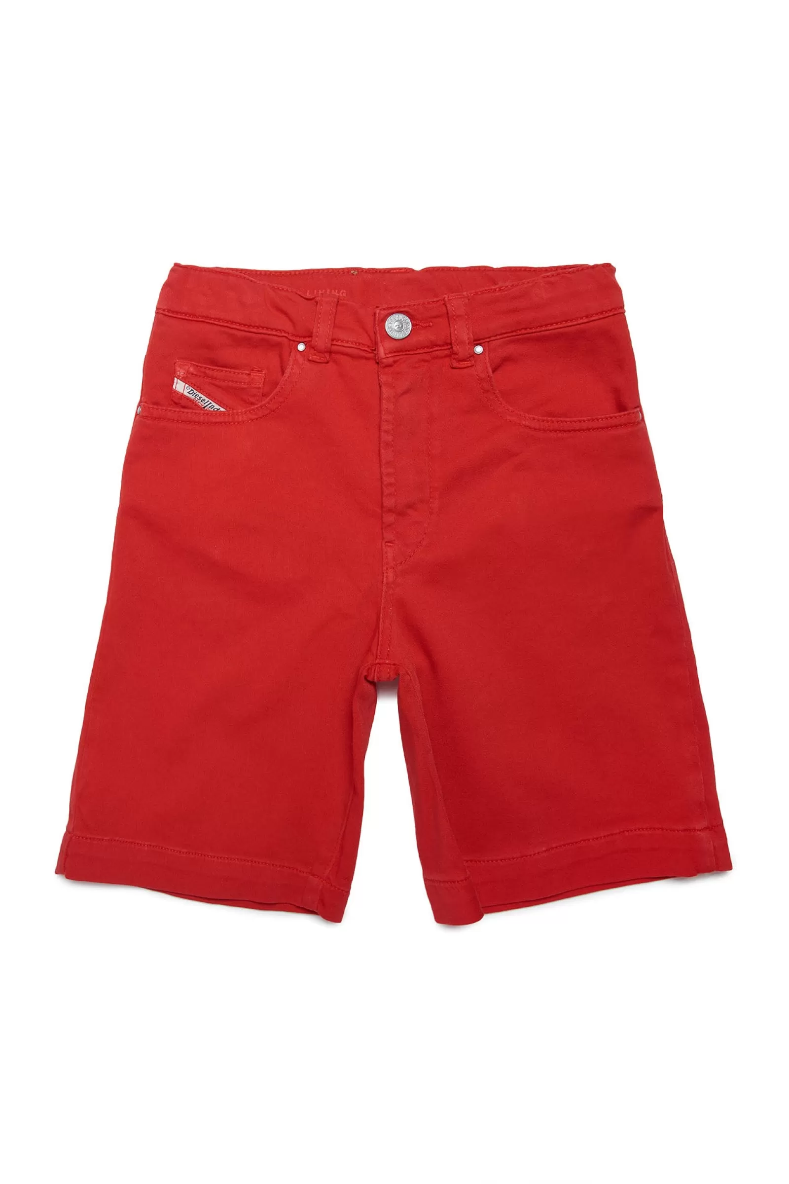 Pantaloni E Shorts<DIESEL Shorts In Joggjeans® Rossi Rosso Garofano