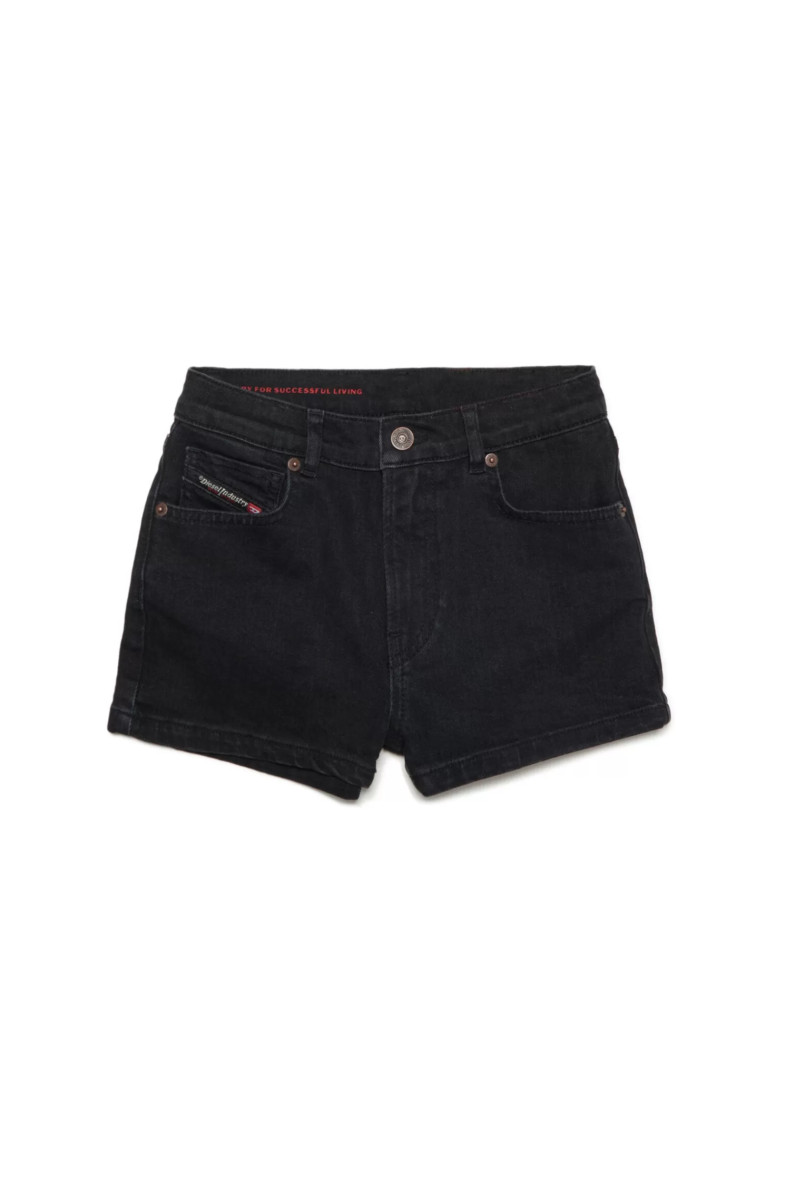 Gonne E Shorts<DIESEL Shorts In Modello 5 Pockets Denim Nero